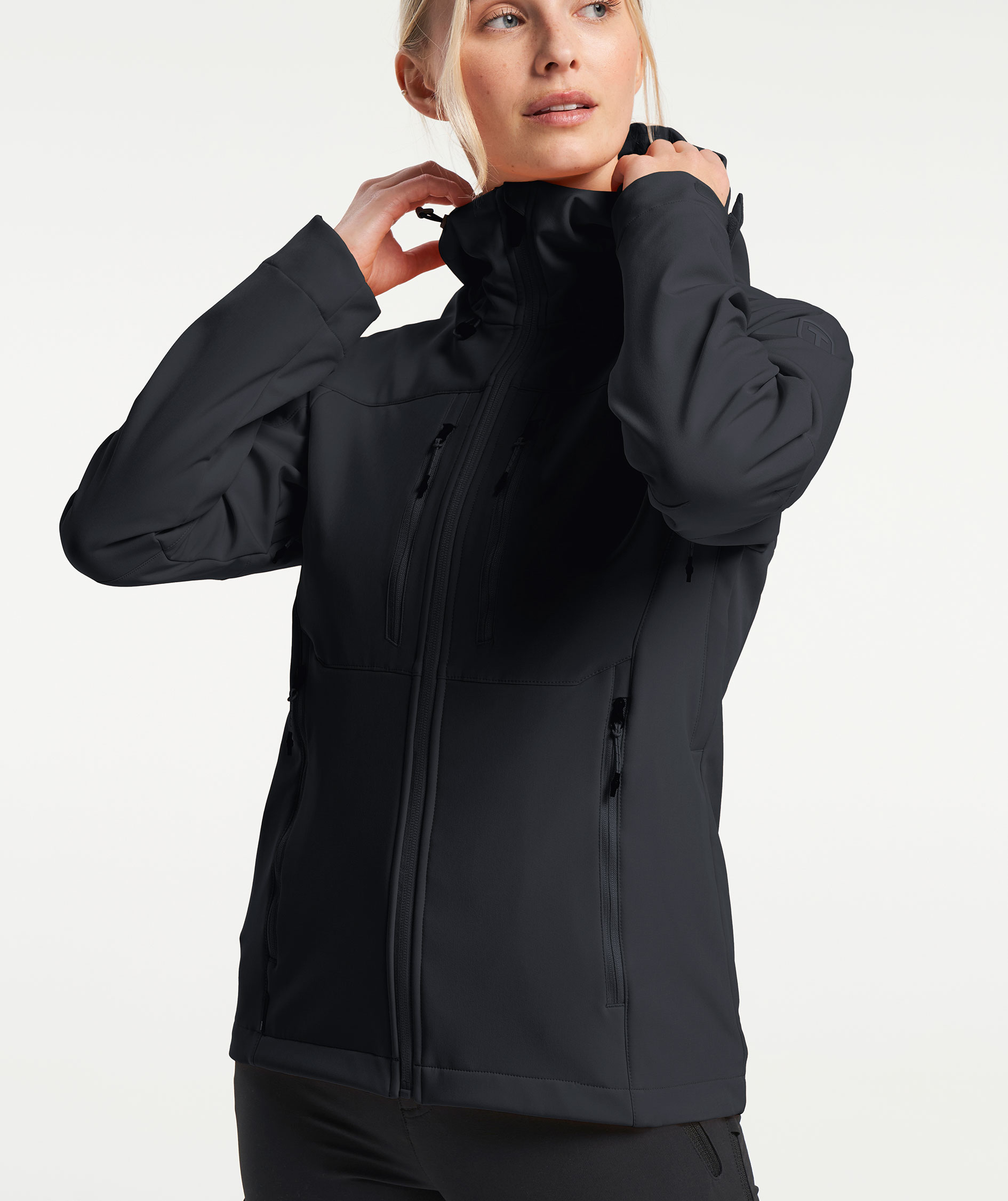Tenson TXlite dame softshelljakke, Black, large image number 8