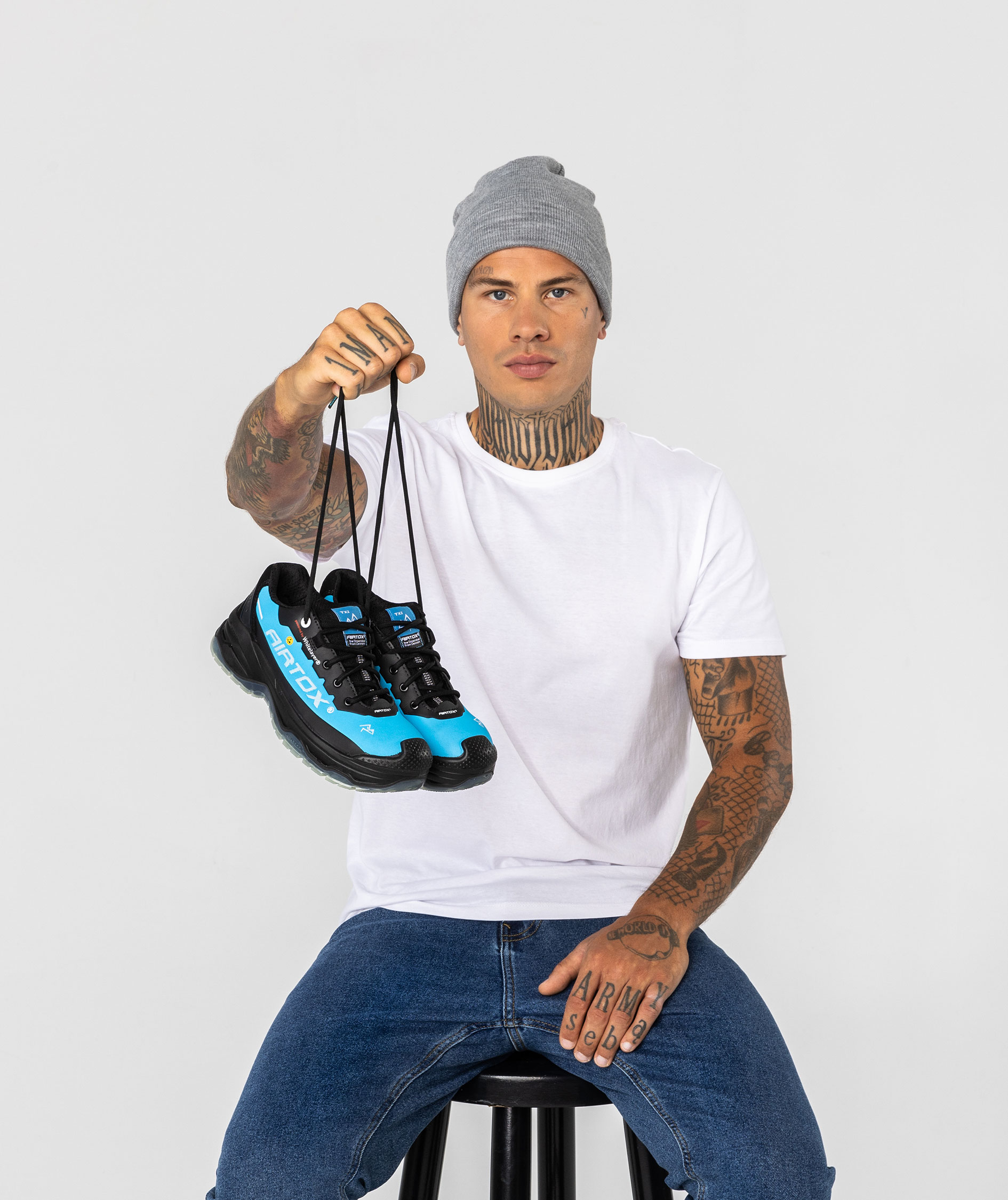 Airtox TX2 sikkerhedssko S3, Bl&aring;/Sort, large image number 17