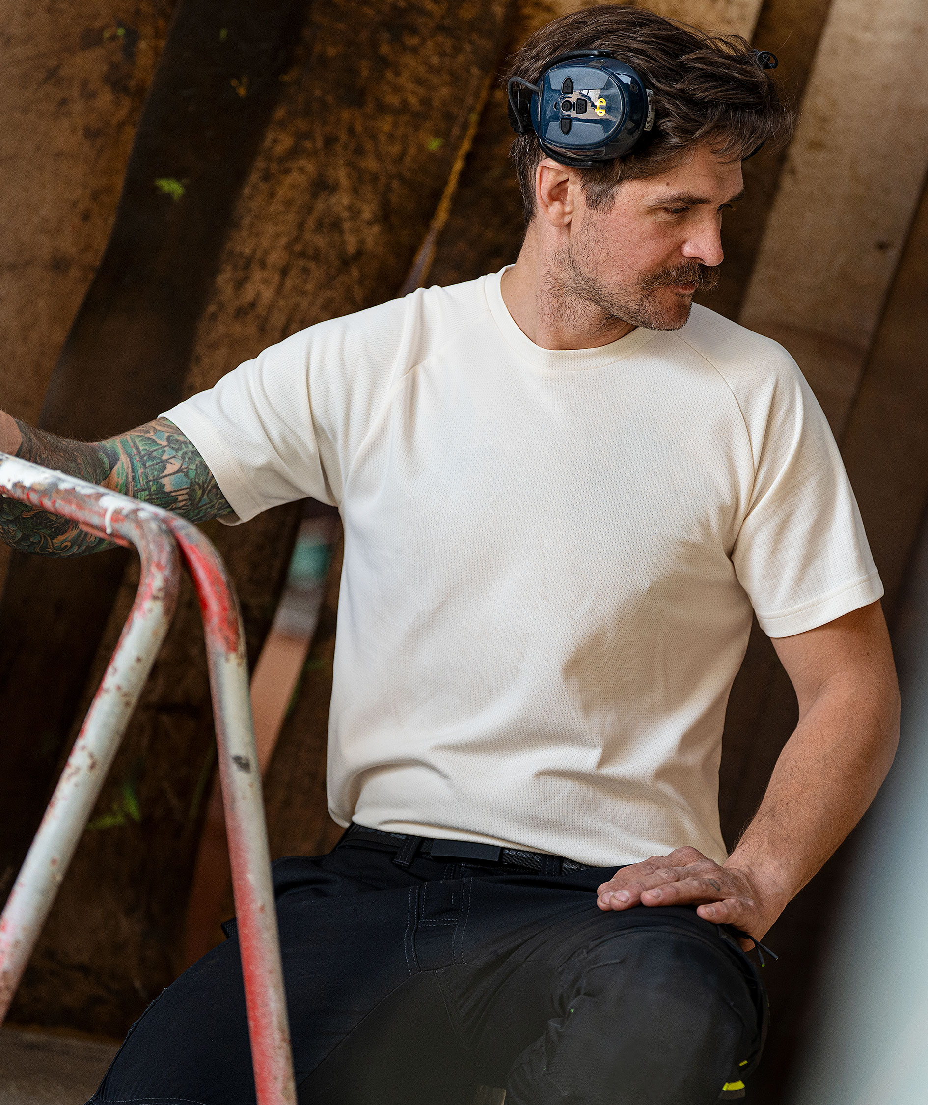 Fristads T-shirt 7555 GPIN, Sand, large image number 6