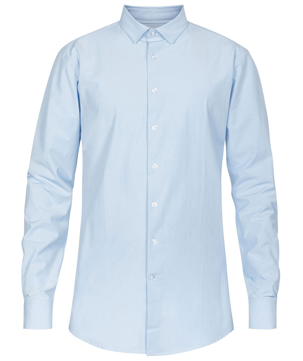 NewTurn Super Stretch Slim fit skjorta, Ljus Bl&aring;