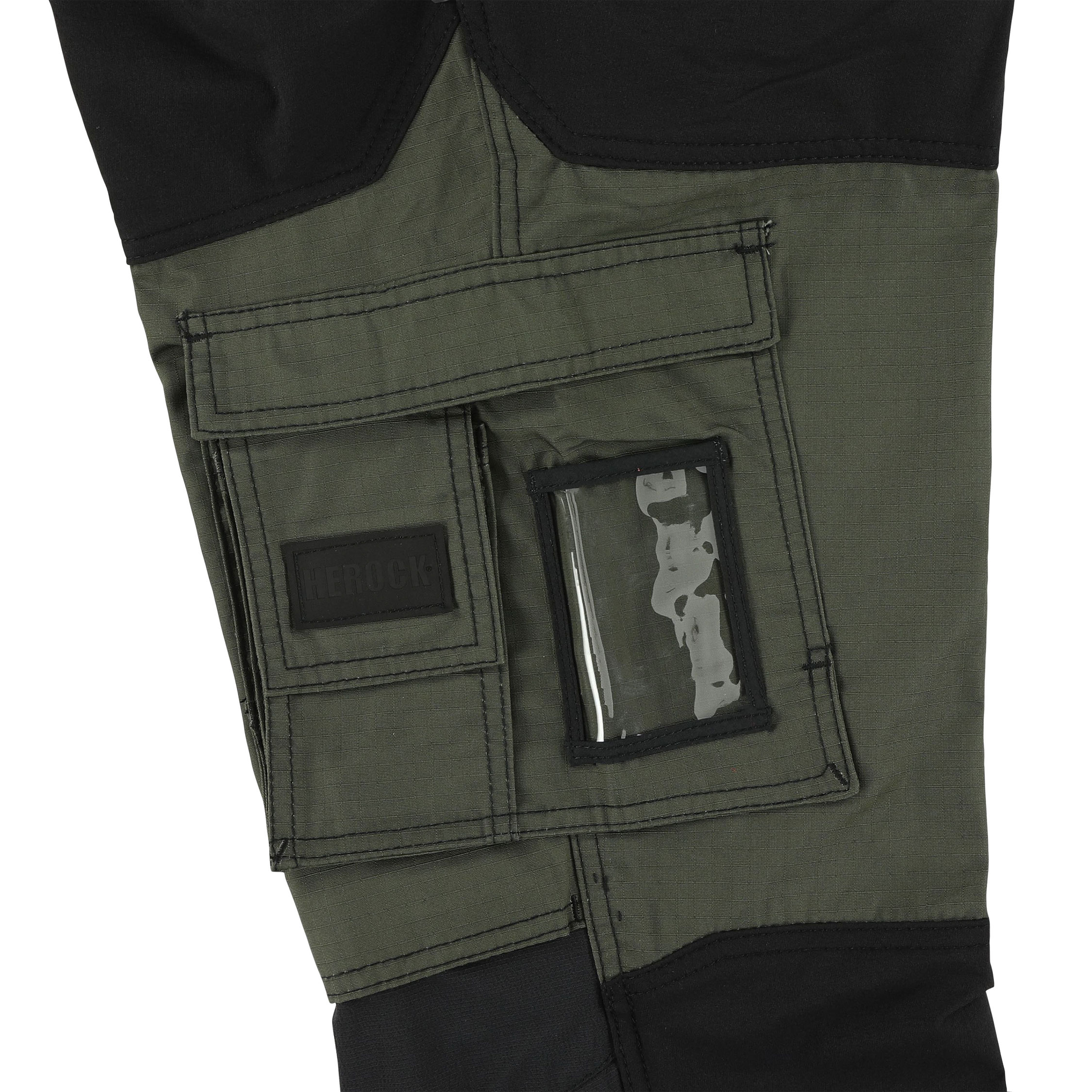 HEROCK Hector work trousers, Dark Khaki/Black, large image number 7