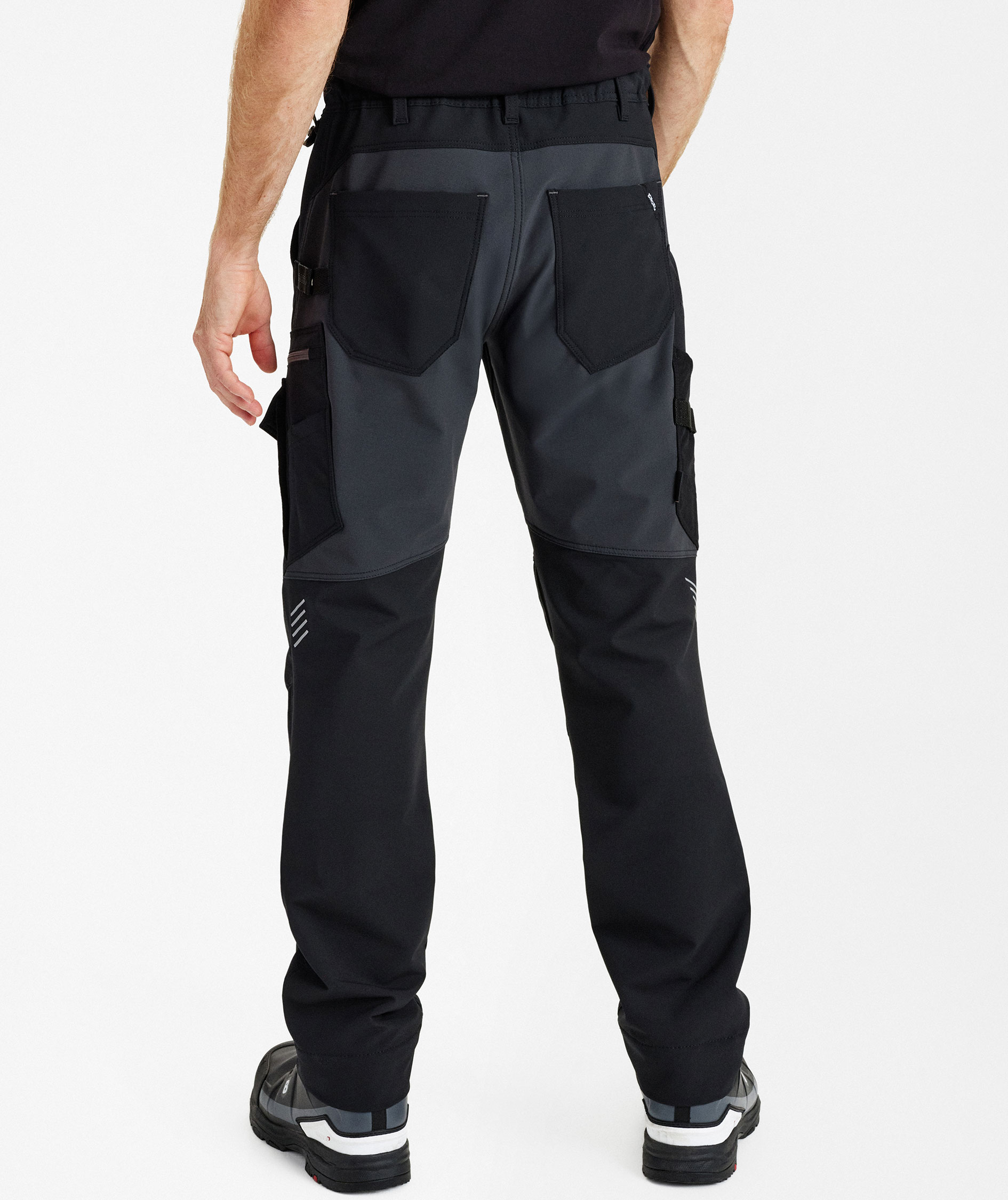 Engel Entire work trousers full stretch, Black/Anthracite Grey, large image number 4