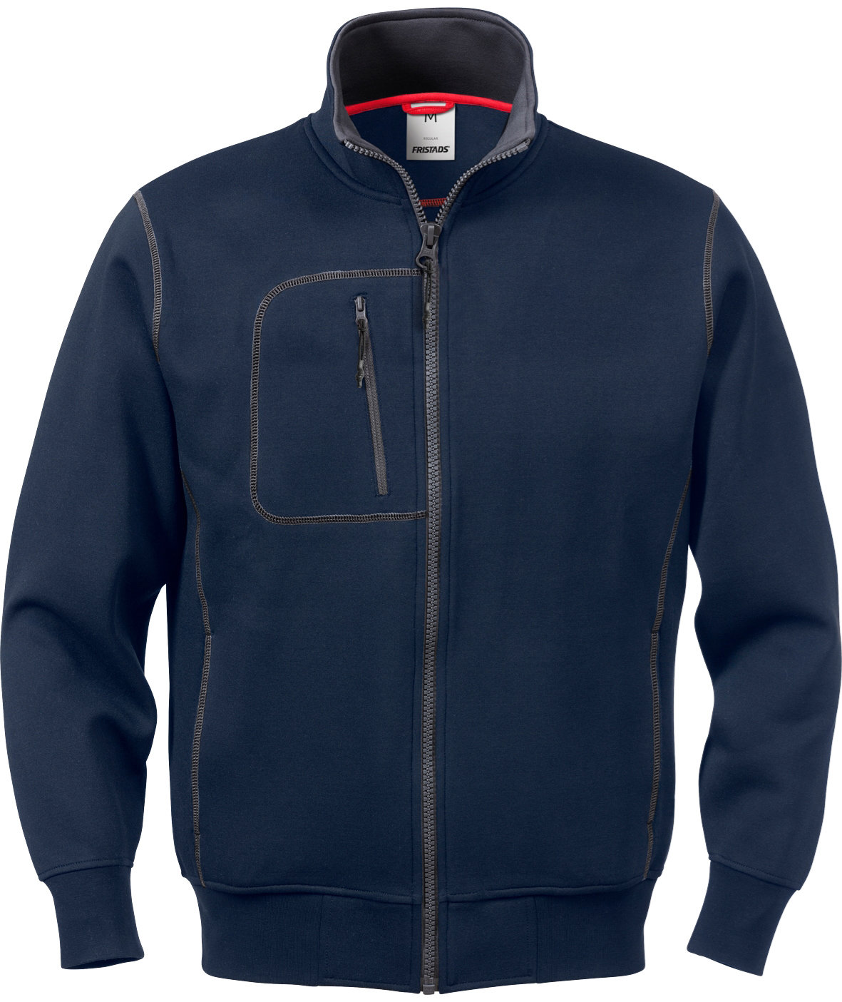 Fristads Acode Sporty cardigan, M&oslash;rkebl&aring;, large image number 0