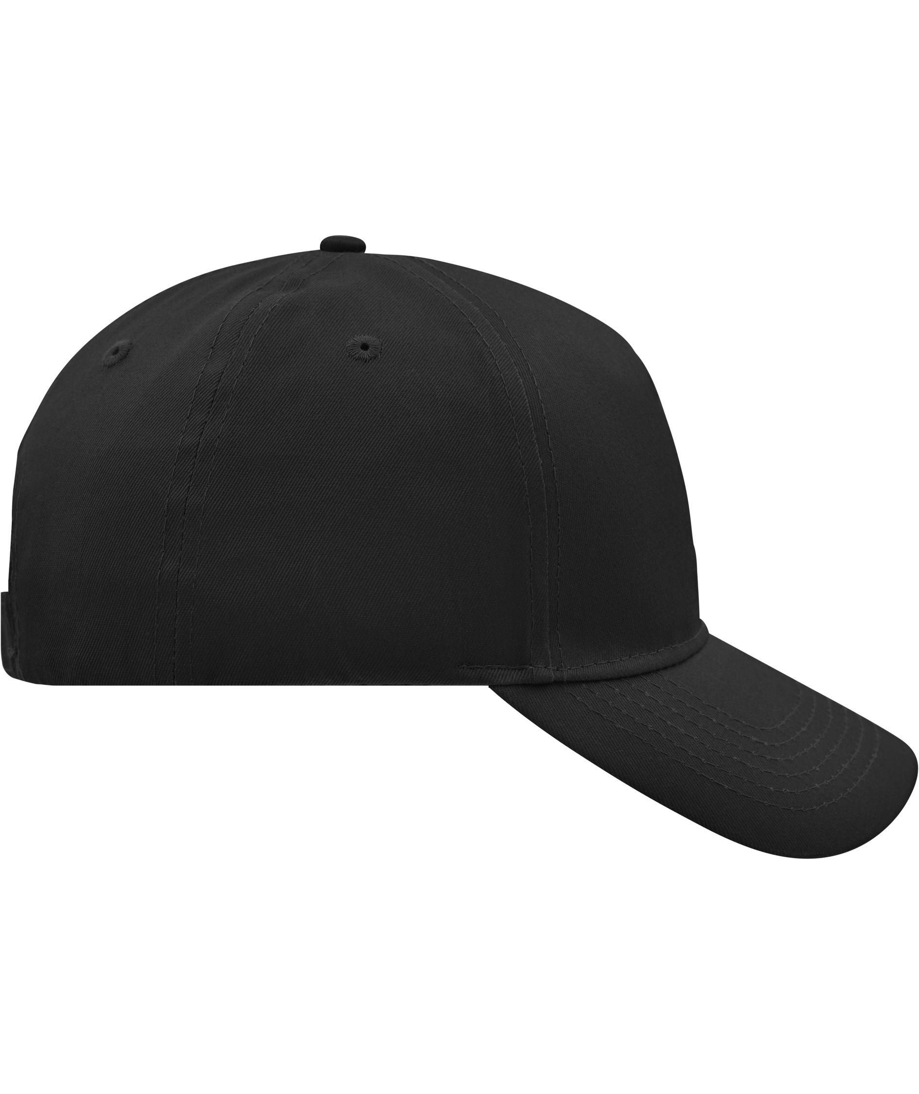 Myrtle Beach Unbrushed 5 panel cap, Black, Black, large image number 3