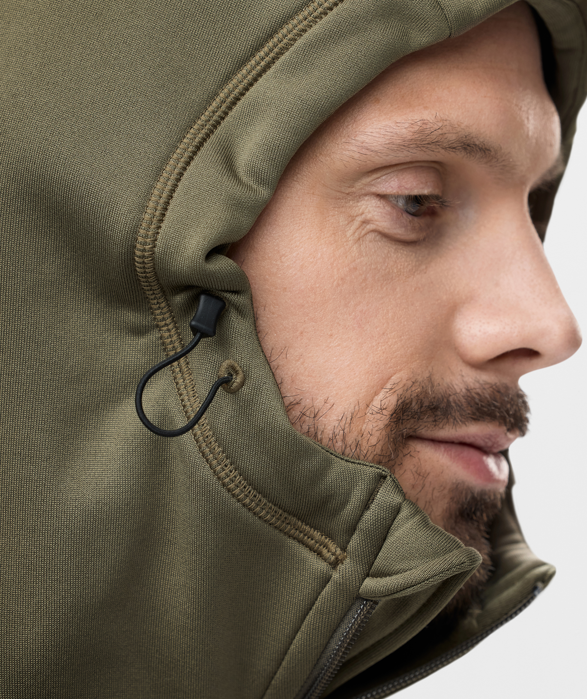 Snickers Flexiwork Polartec&reg; hoodie with zipper 8026 full stretch, Khaki Green, large image number 9