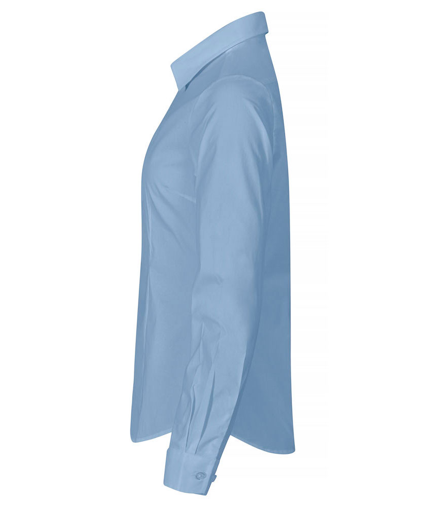 Clique dame Stretch Shirt, Light-Blue, large image number 2