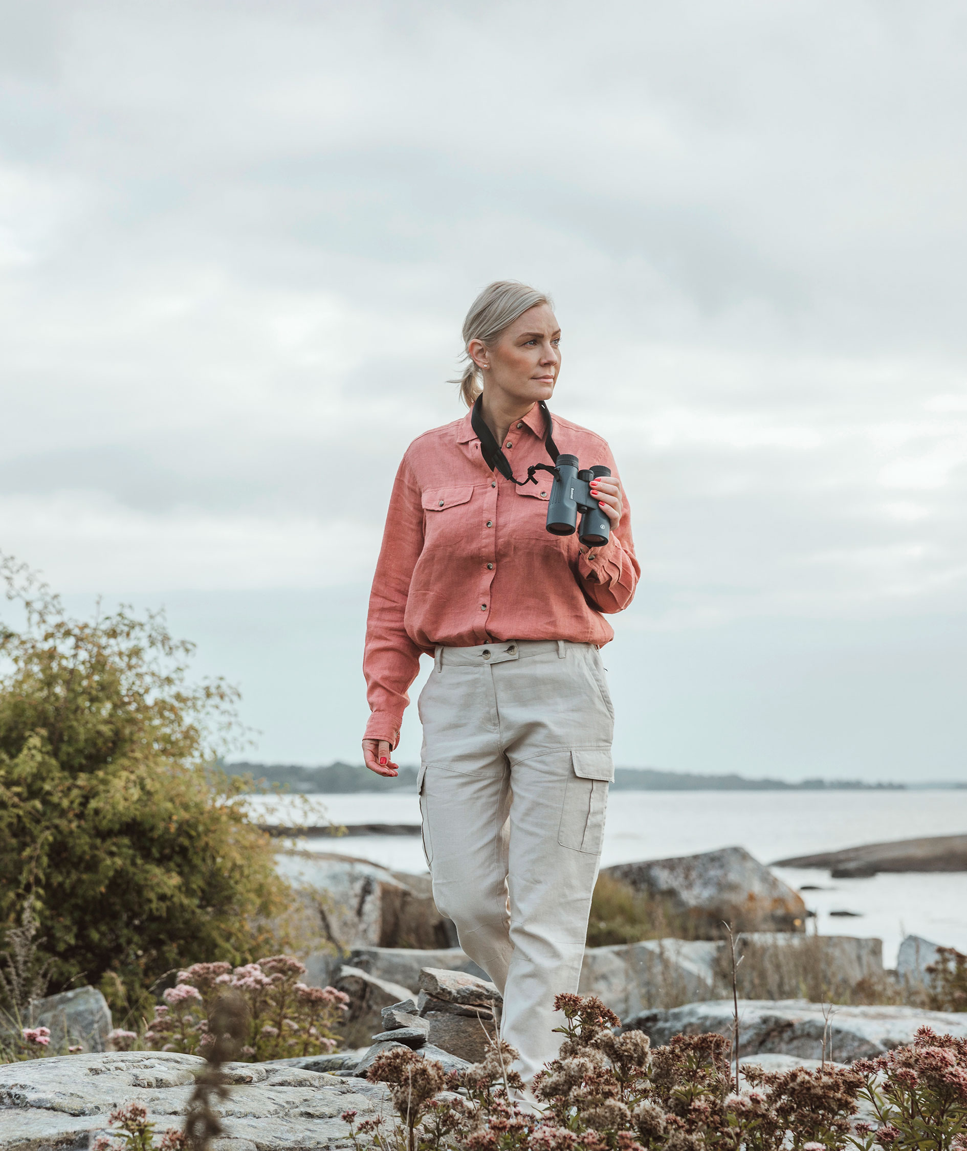 Pinewood V&auml;rnamo NatureSafe dame h&oslash;rskjorte, Brick Pink