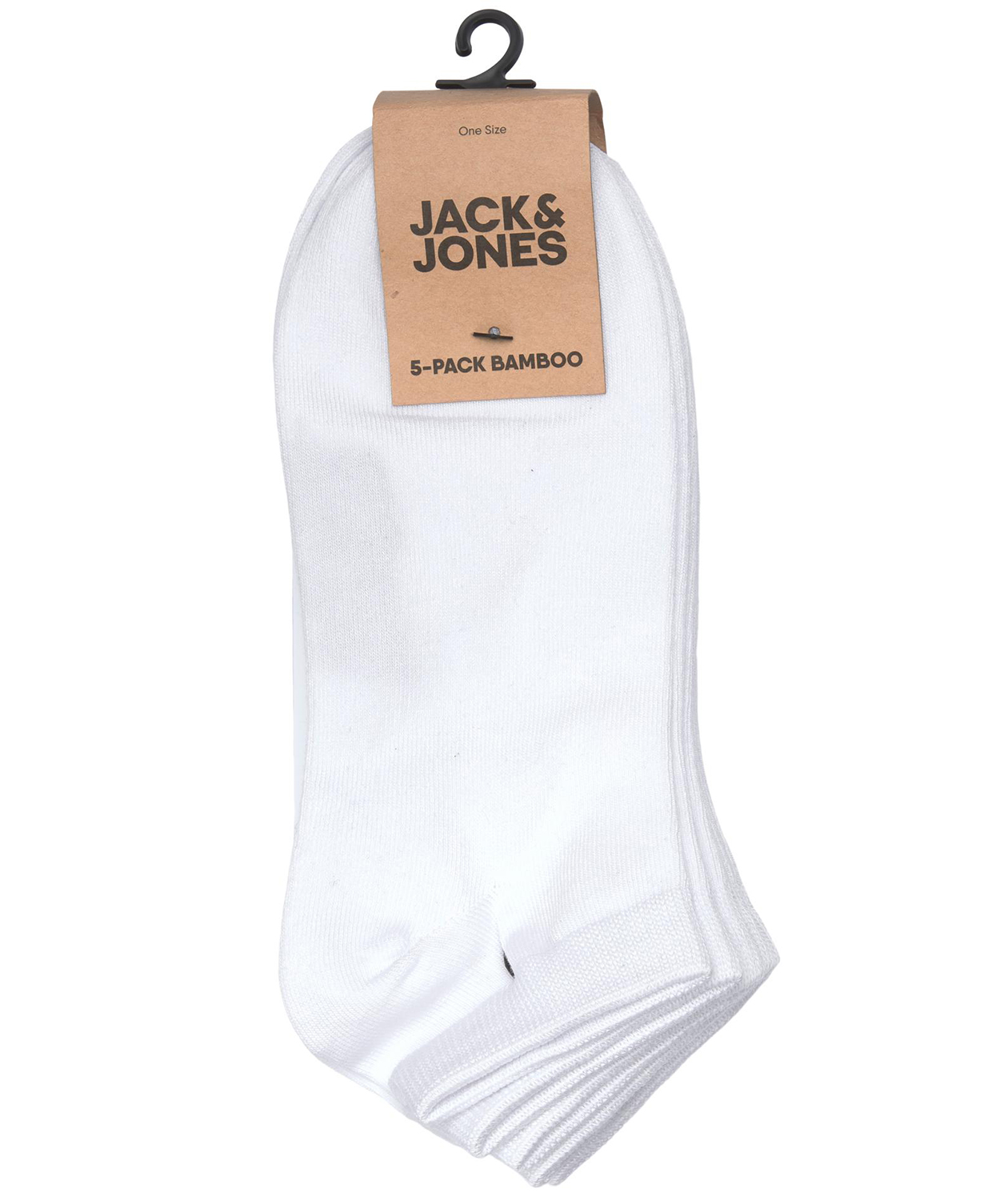 Jack & Jones JABASIC 5-pak bambus ankelstr&oslash;mper, Hvid, Hvid, large image number 2