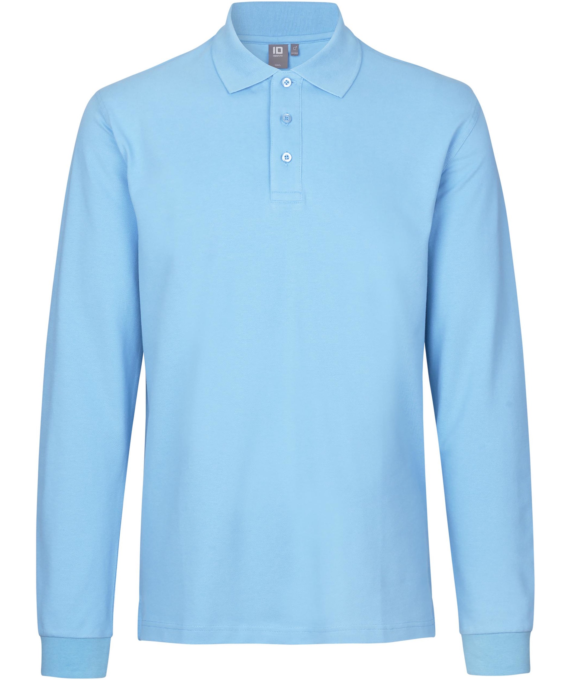 ID l&aring;ng&auml;rmad pik&eacute;tr&ouml;ja med stretch, Ljusbl&aring;