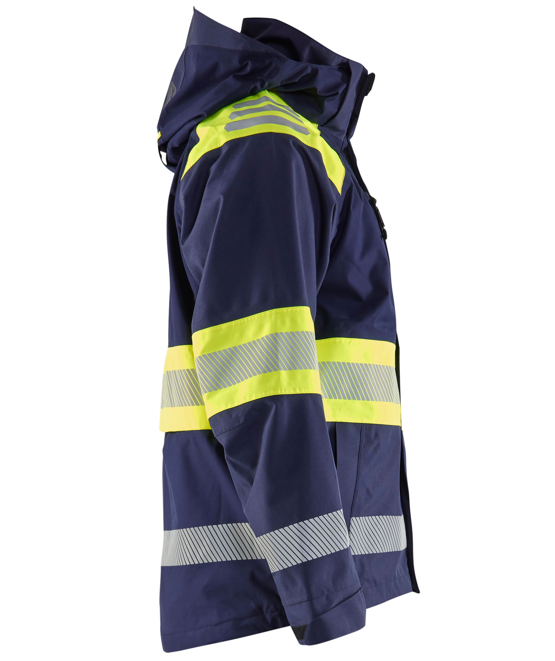 Bl&aring;kl&auml;der skaljakke, Marine/Hi-Vis gul, large image number 2