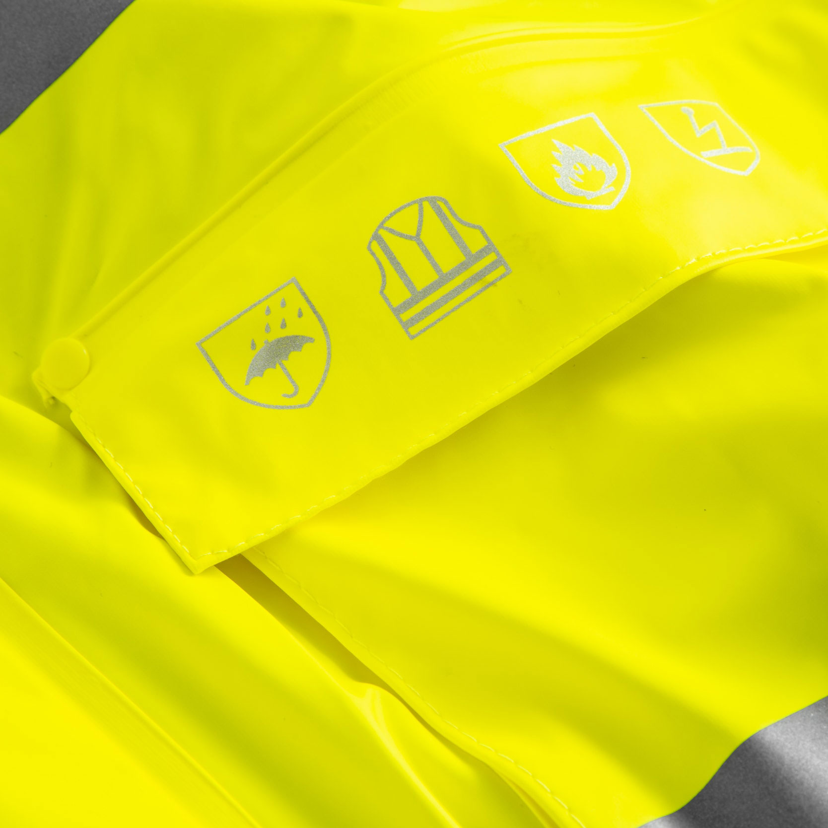 Lyngs&oslash;e Multinorm PU vinterjacka, Varsel Gul, large image number 4