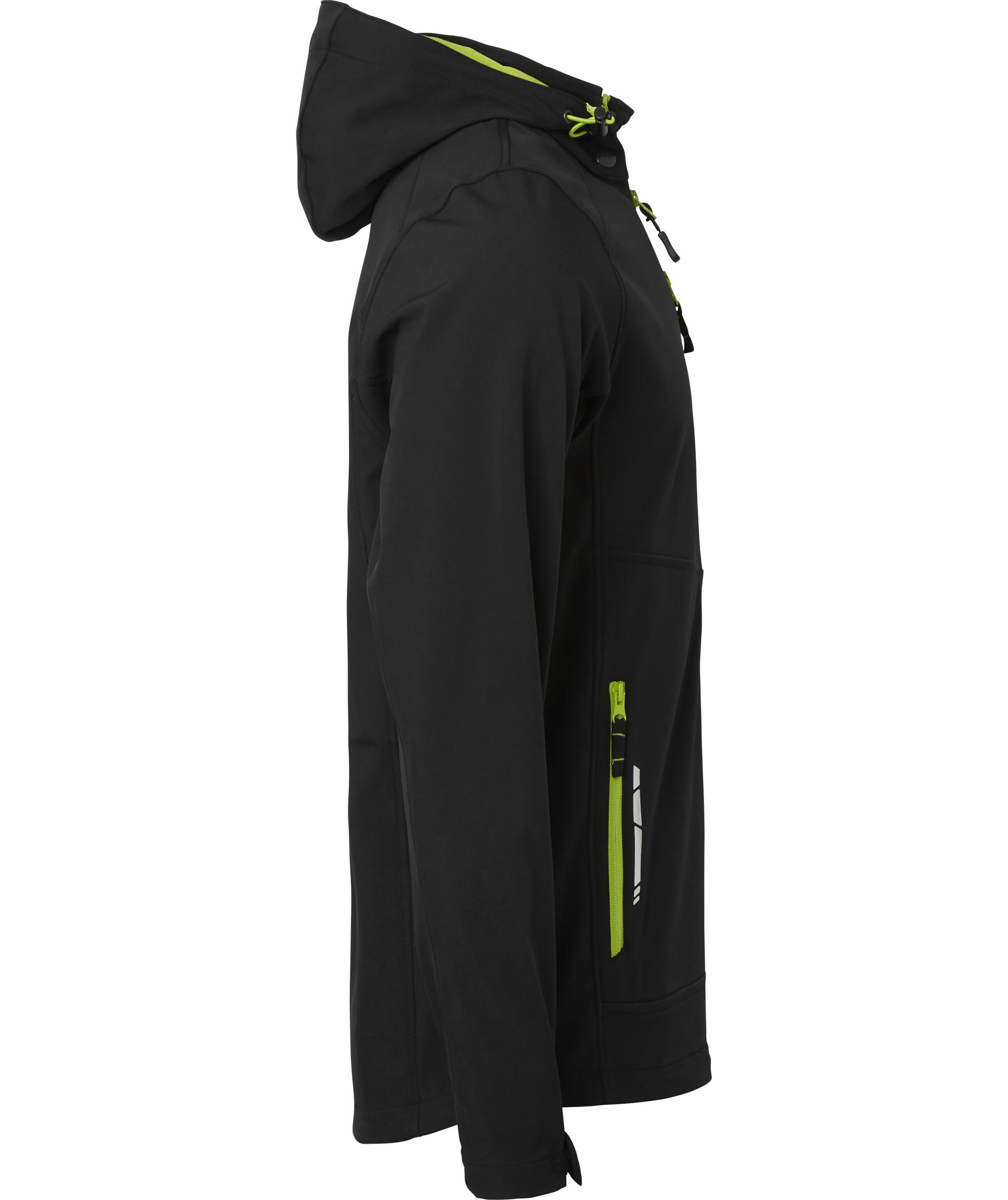 Top Swede softshell jacket 351, Black, large image number 2