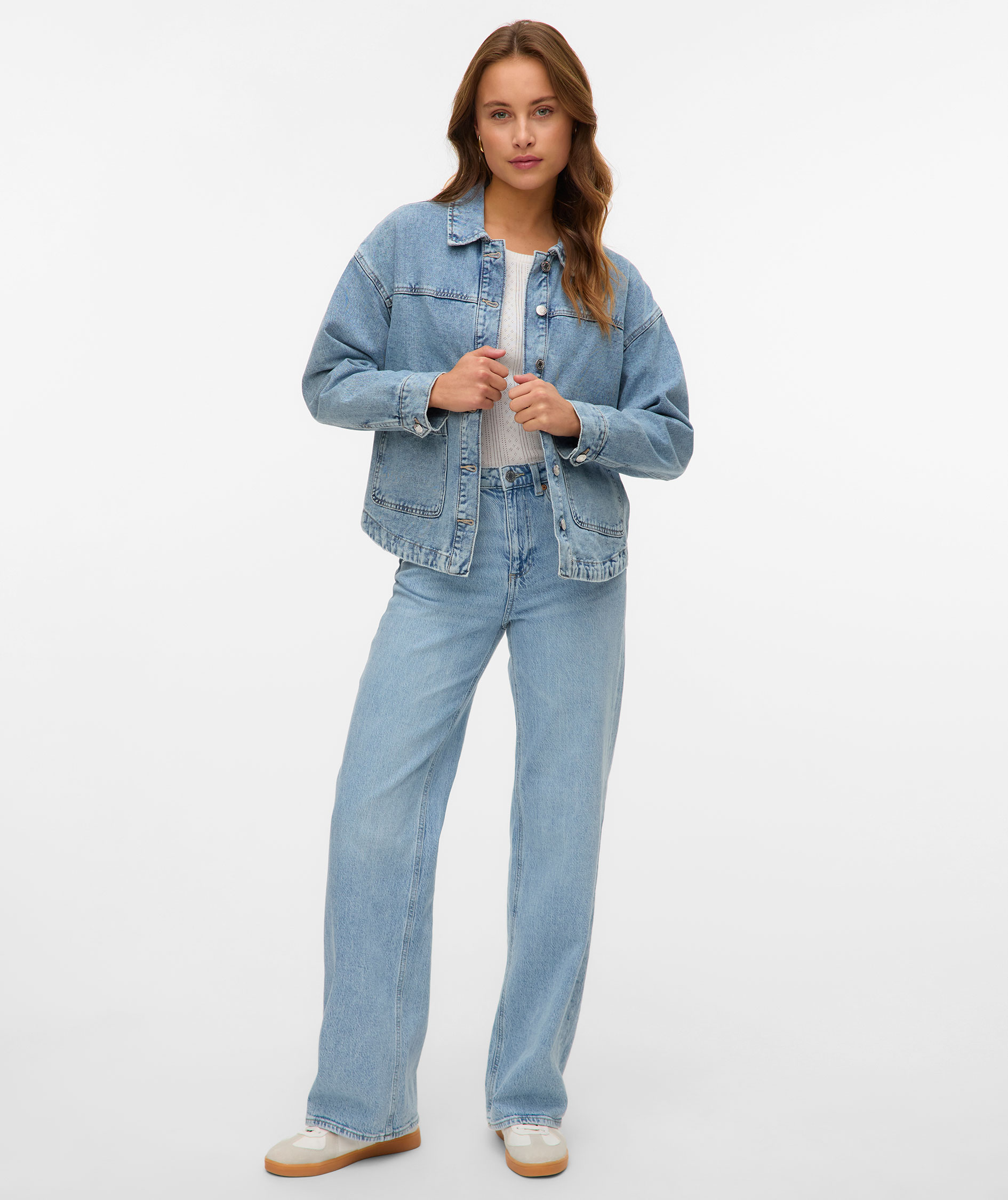 Vero Moda VMJAMIE Denim Hemdjacke, Light Blue Denim, large image number 6