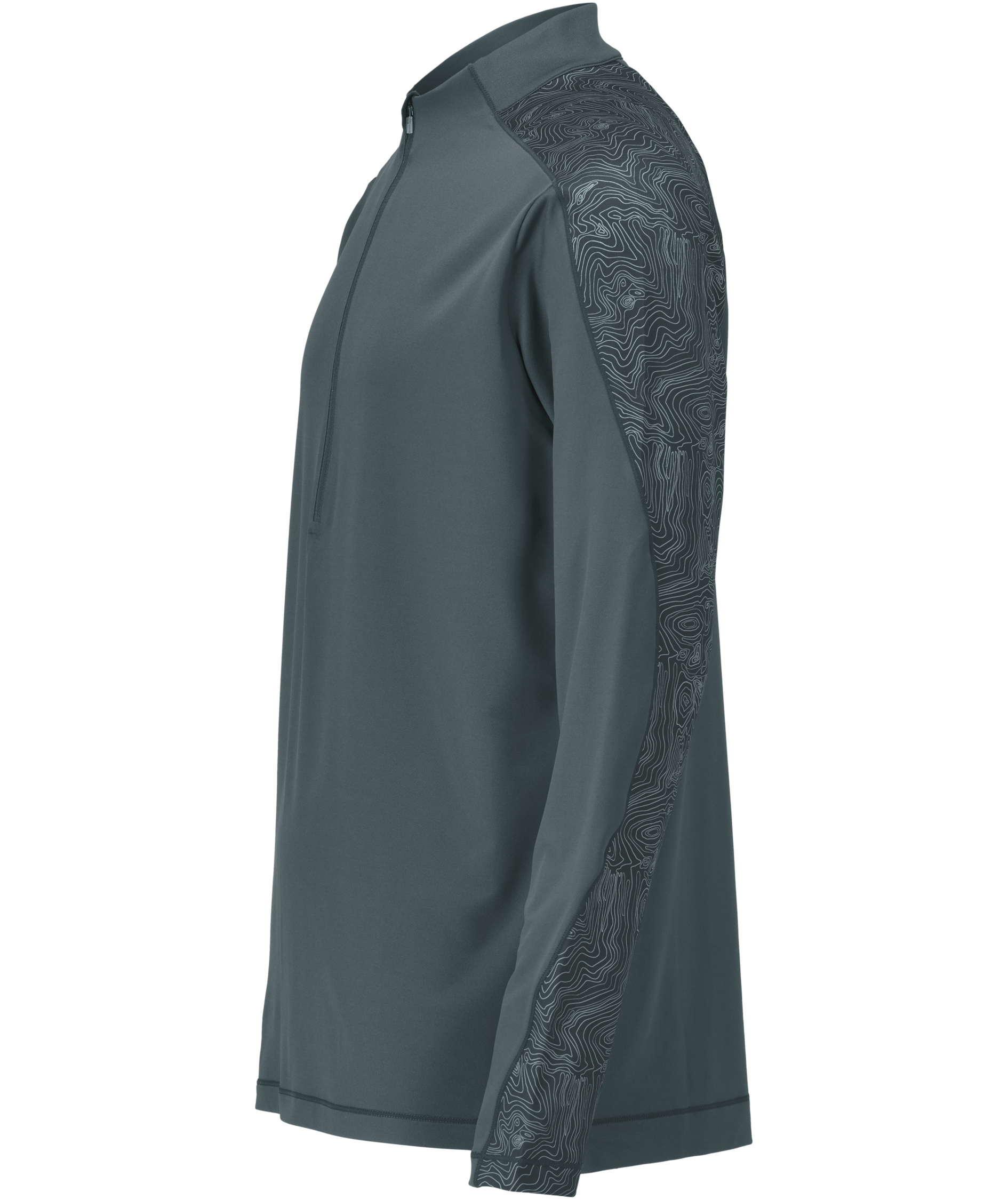 Mascot Customized half zip langermet T-skjorte, Skogsgr&oslash;nn, large image number 3