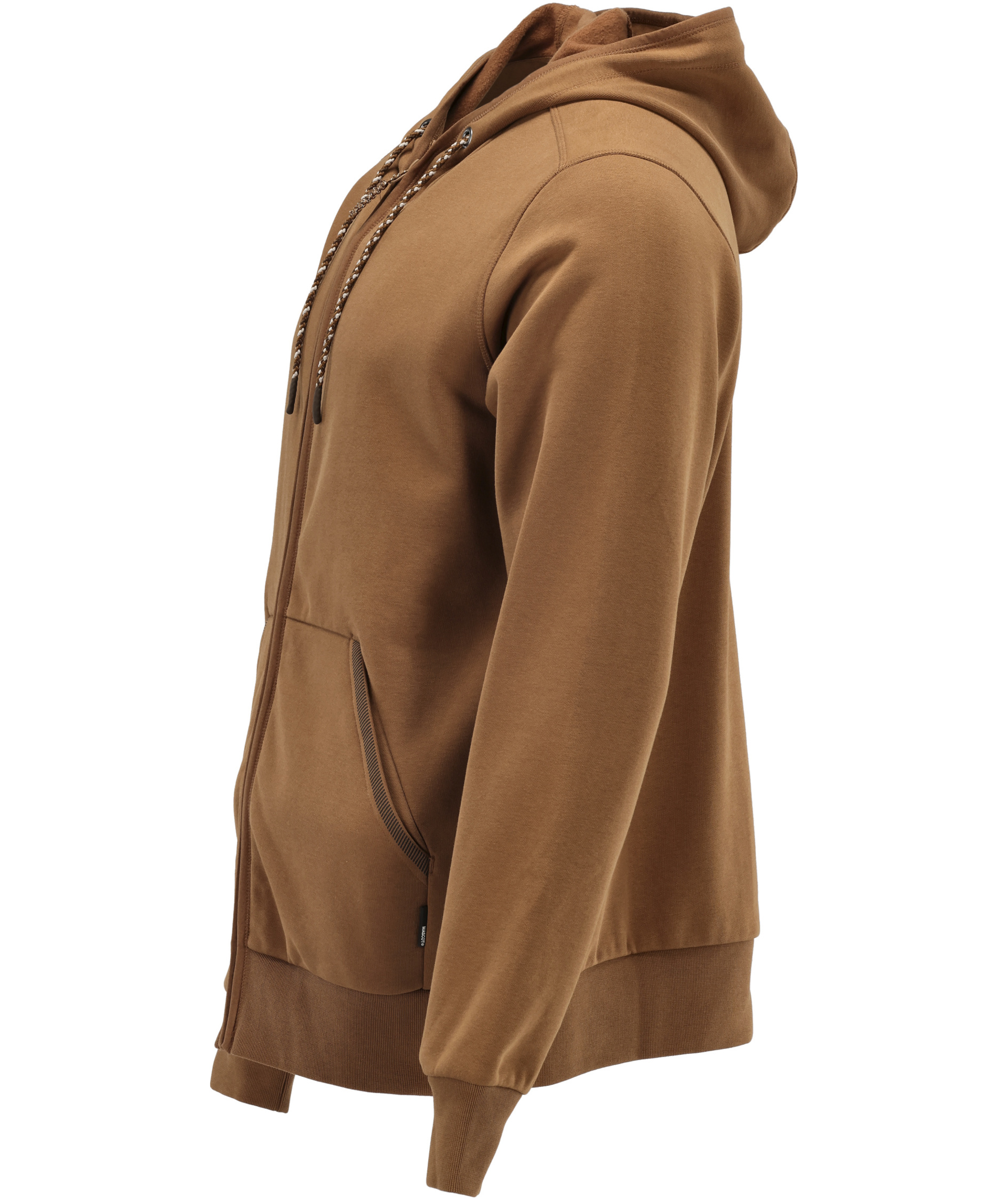 Mascot Customized hettegenser med glidel&aring;s, N&oslash;ttebrun, large image number 3