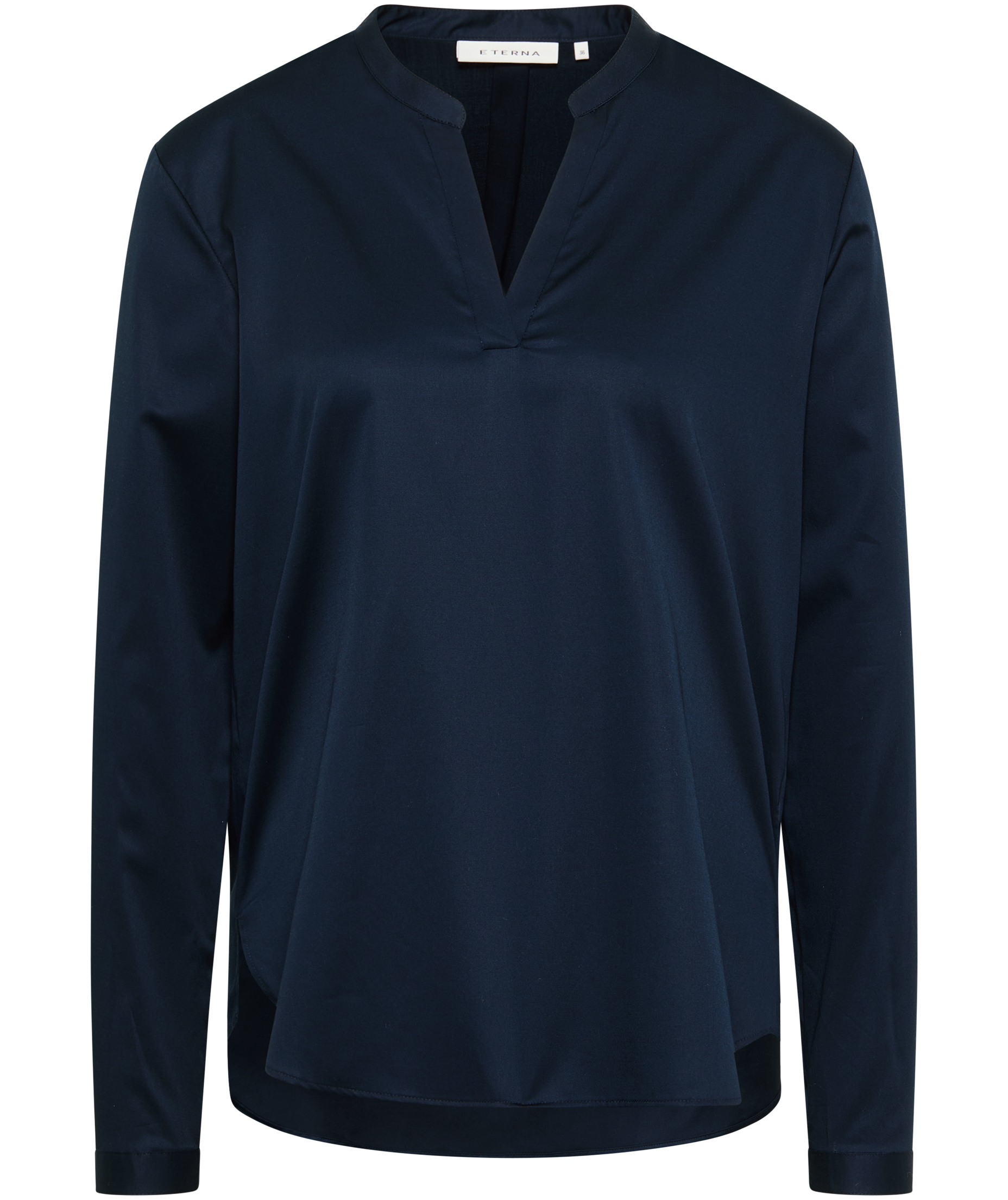 Eterna Satin Loose fit skjorta dam, Navy