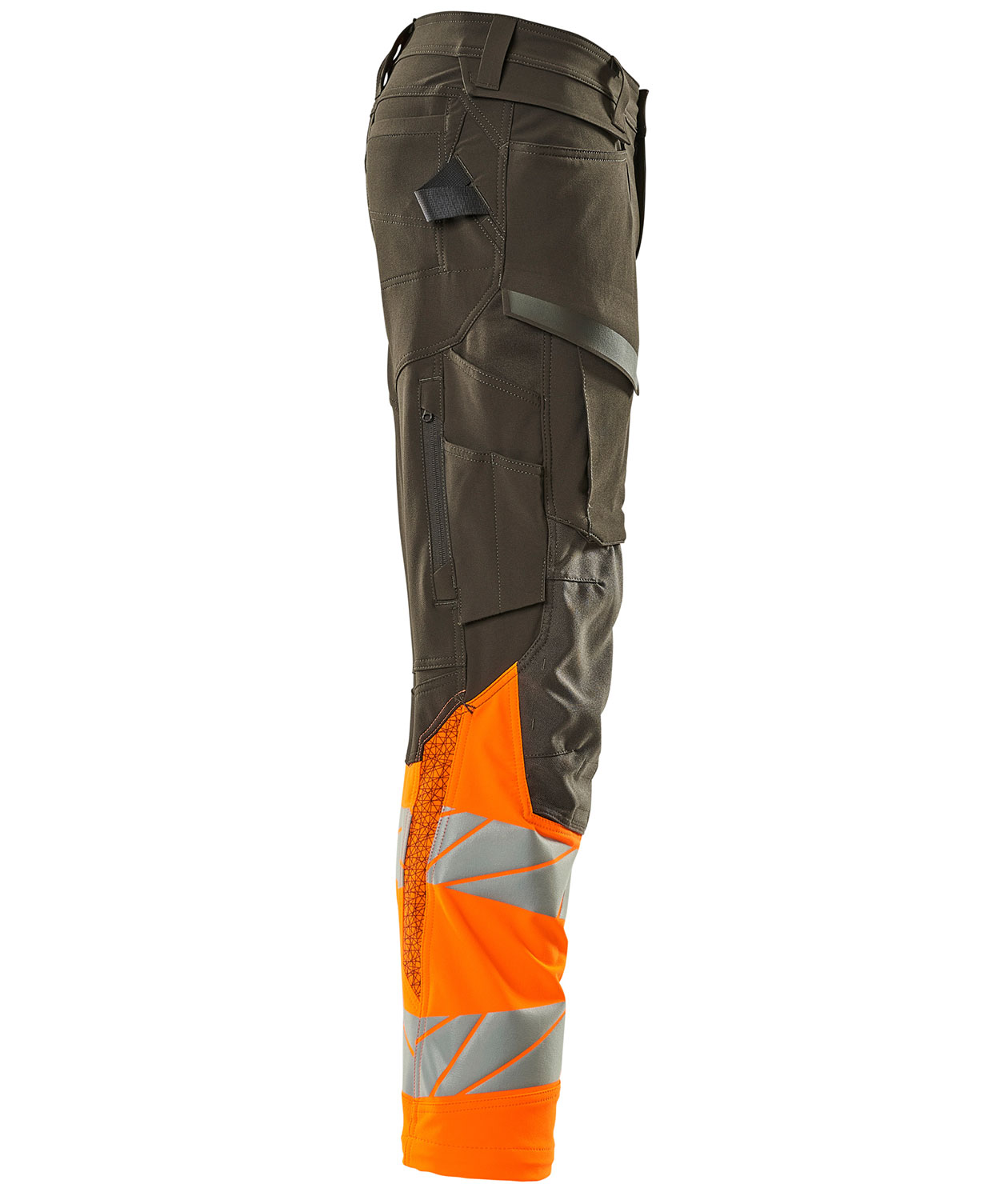 Mascot Accelerate Safe arbetsbyxa full stretch, M&ouml;rk antracit/Hi-vis orange, large image number 3