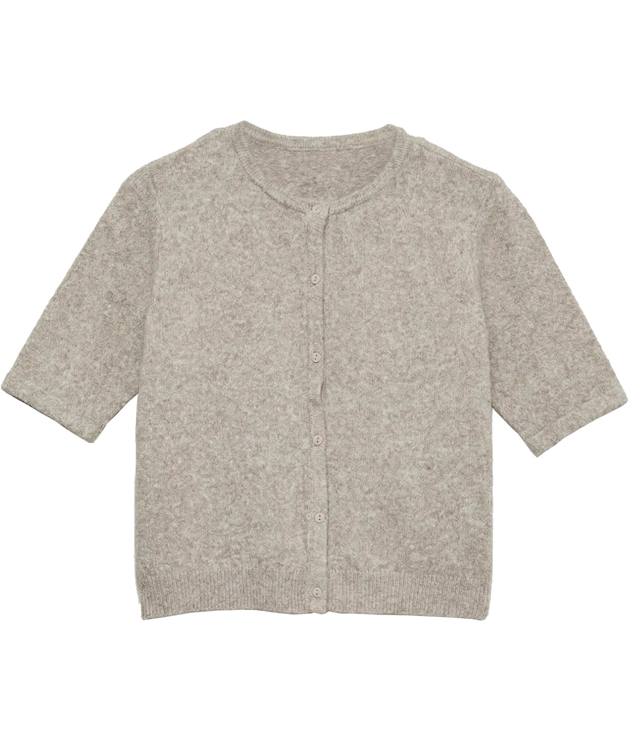 Vero Moda VMDOFFY kort&aelig;rmet dame cardigan, Moon Rock Melange, Moon Rock Melange, swatch