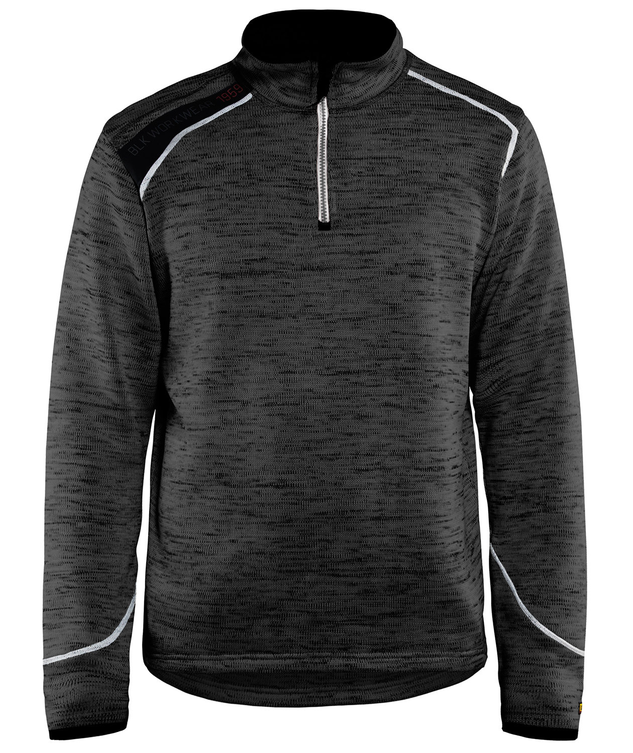 Bl&aring;kl&auml;der sweatshirt half zip, Antracitgr&aring;/Vit