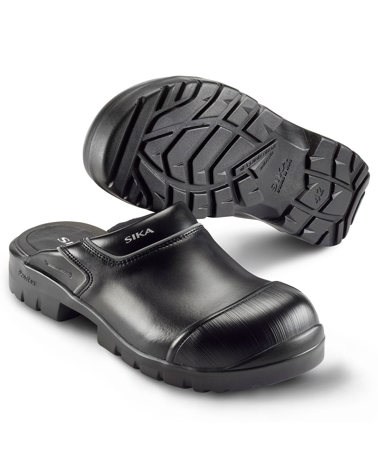 Sika Proflex skyddstr&auml;skor utan h&auml;lkappa SB, Svart