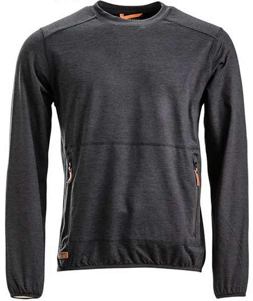 Kramp Active sweatshirt, Koksgr&aring;