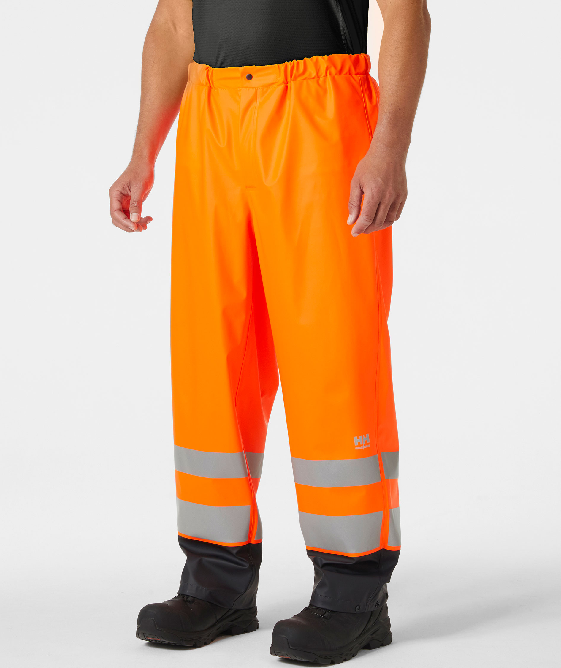 Helly Hansen Addvis regnbyxa, Varsel Orange/Ebony, large image number 1