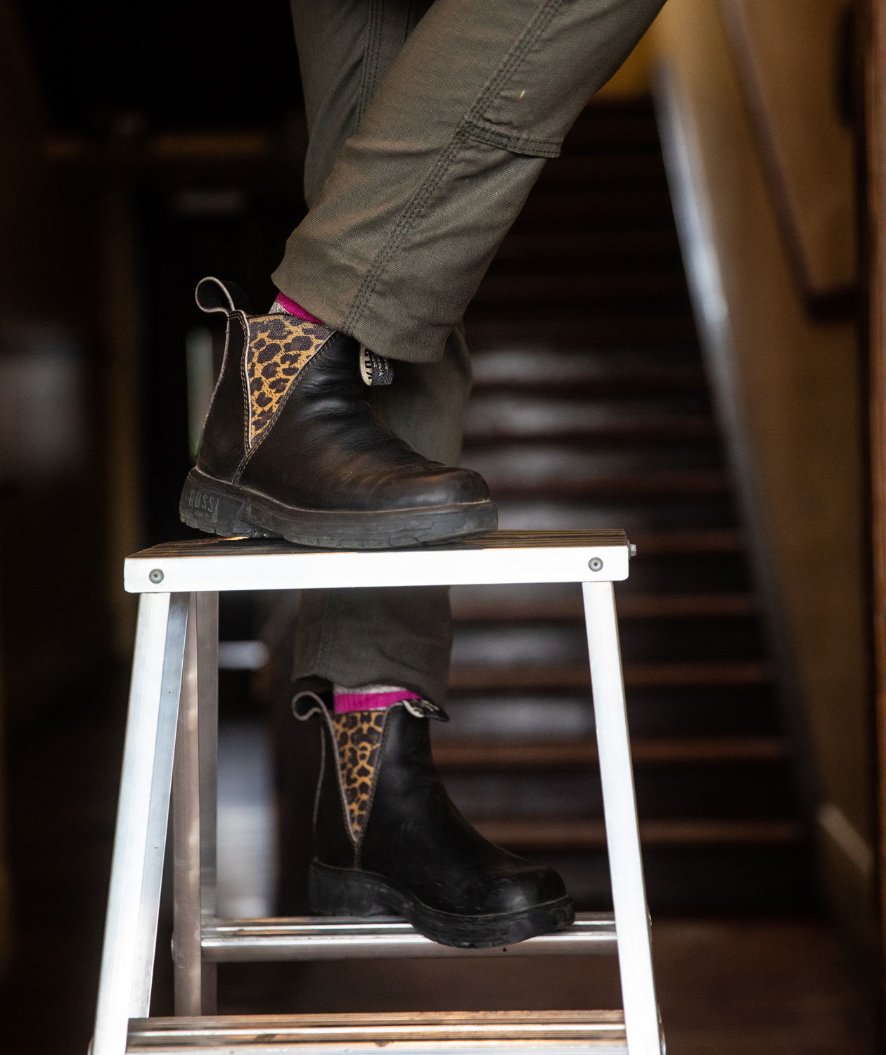 Rossi Endura 343 Leopard damest&oslash;vler, Sort, large image number 5