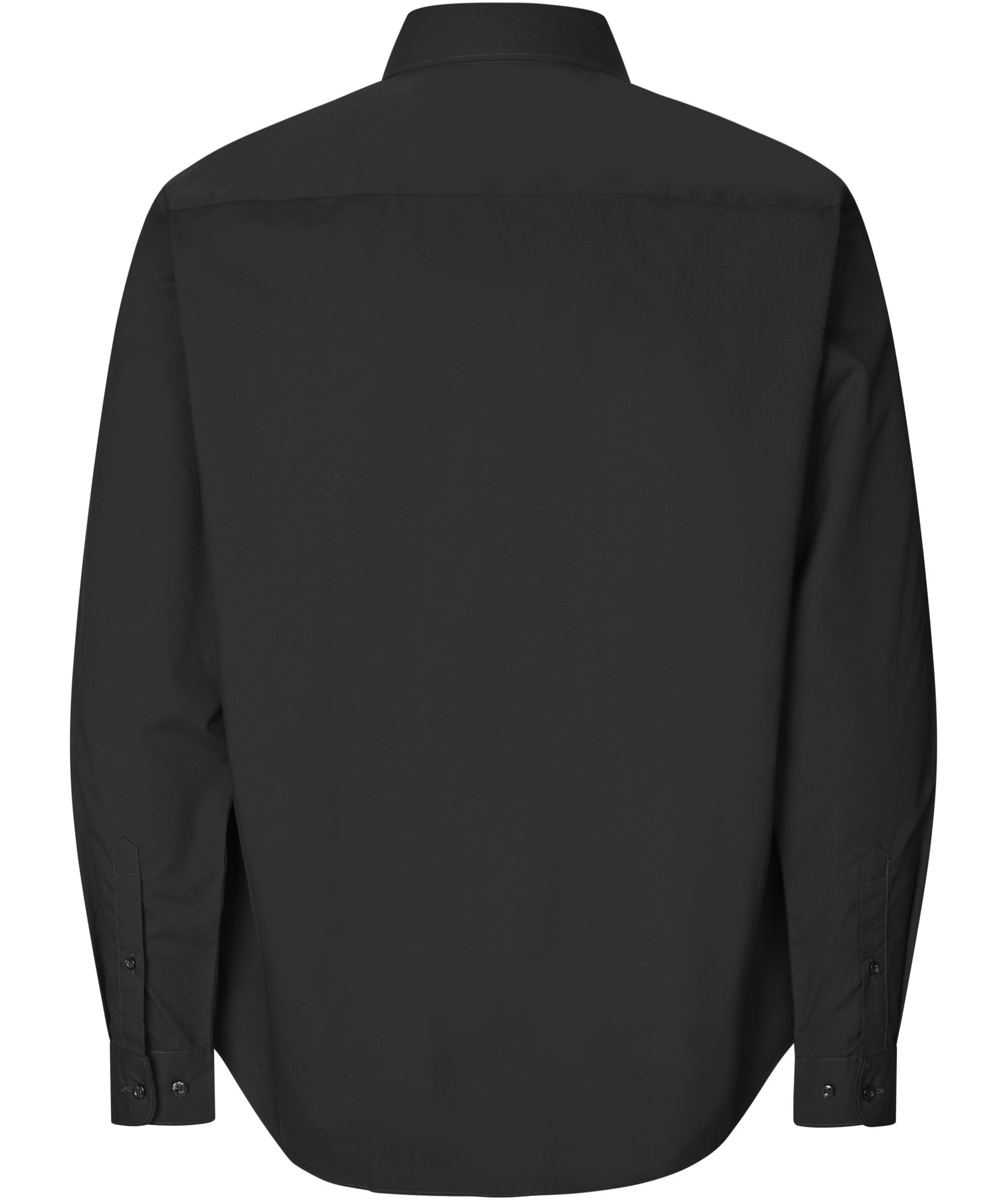 Seven Seas Poplin Regular fit skjorte, Sort, large image number 2