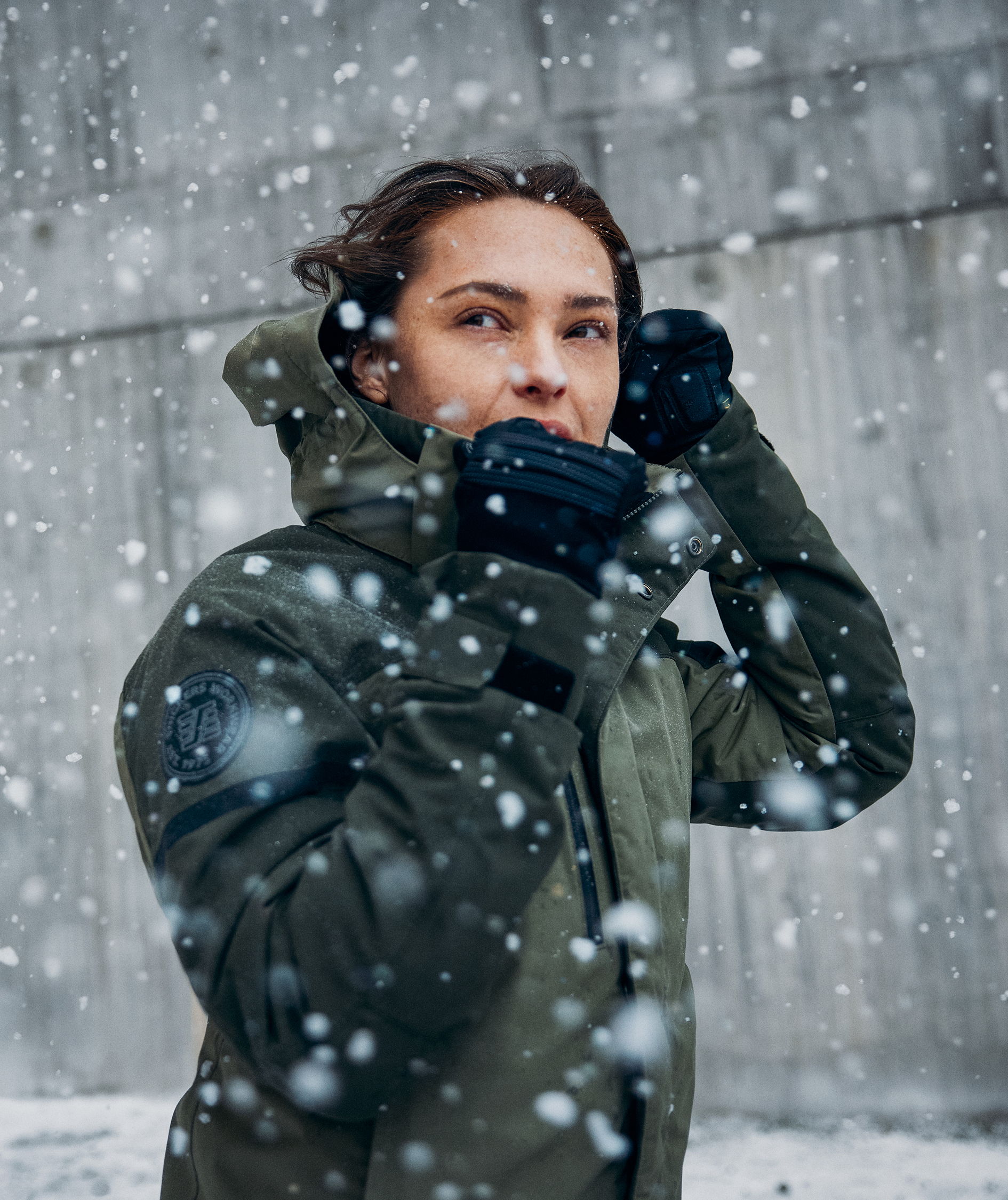 Snickers AllroundWork vinterjacka 1177 dam, Khaki Green/Dark Khaki Green, large image number 7