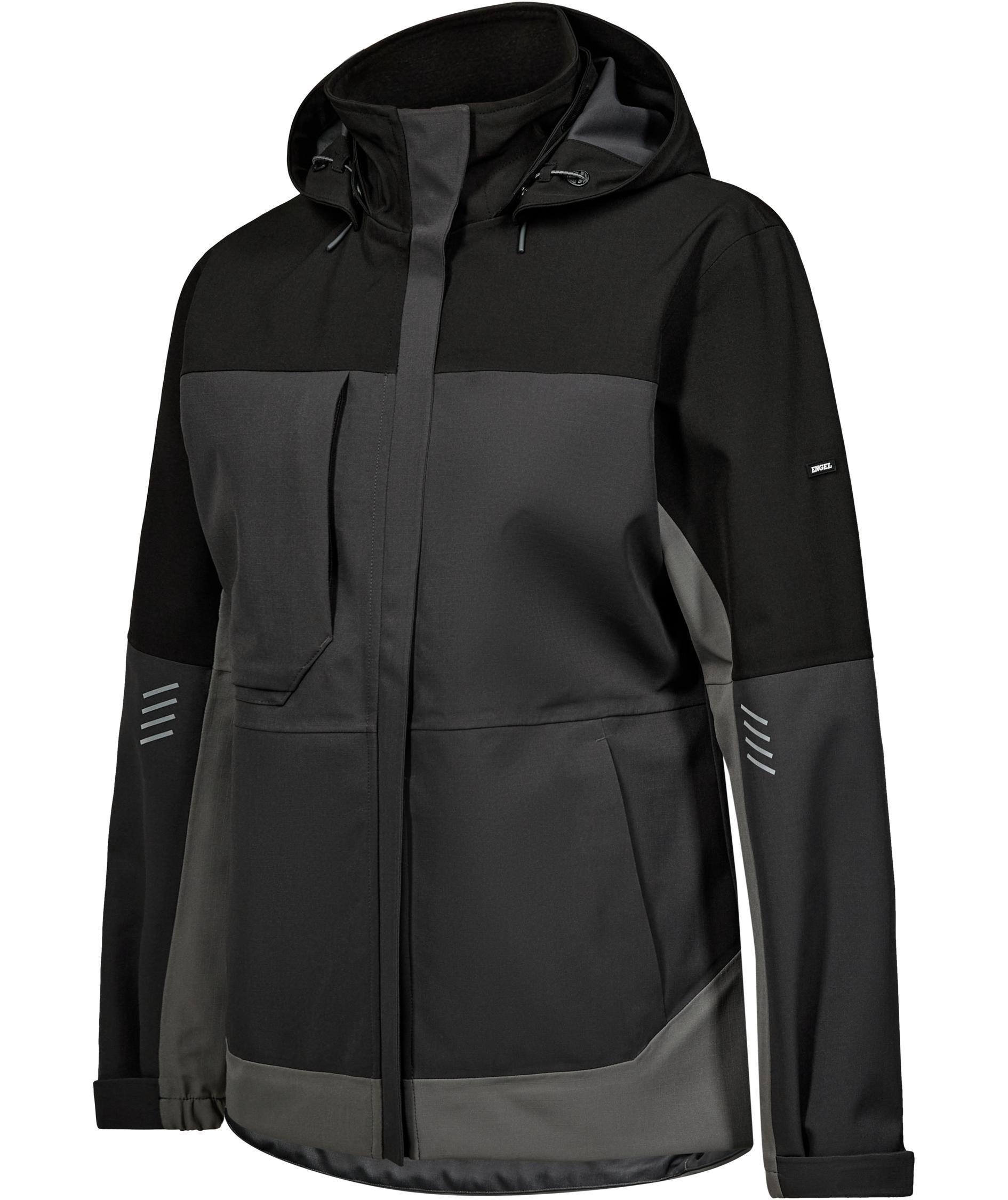 Engel Entire women's shell jacket, Anthracite Grey/Black, large image number 5