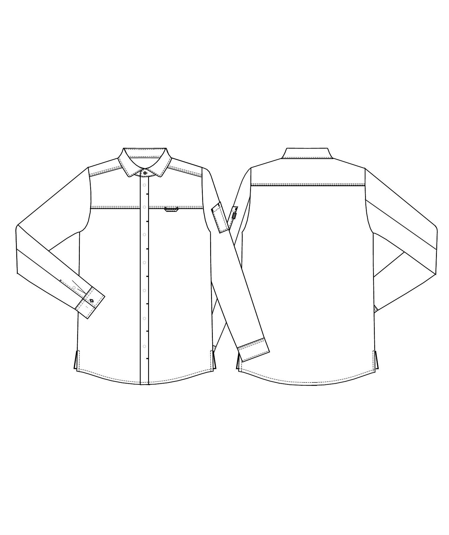 Kentaur modern fit servit&oslash;rskjorte, Chambray Gr&aring;, large image number 2