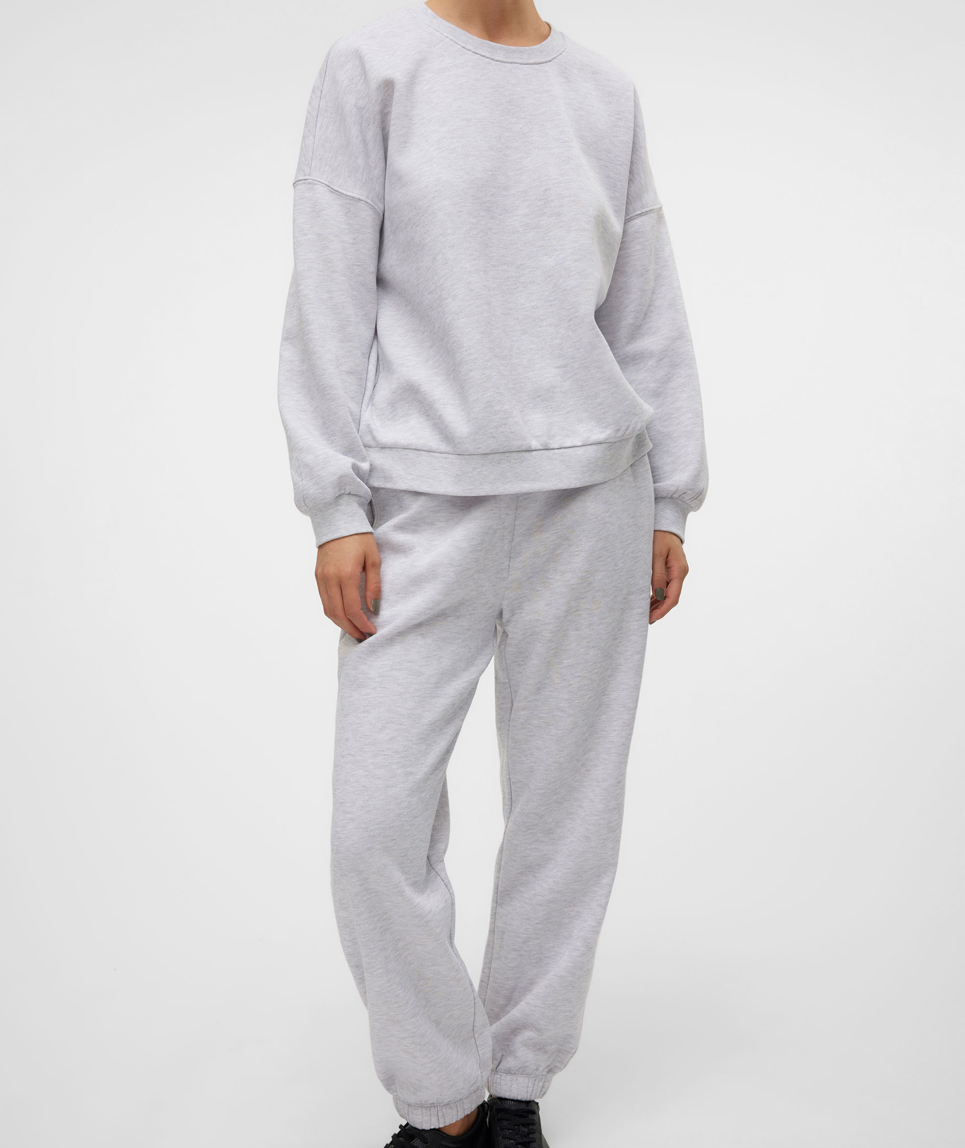 Vero Moda VMSONJA joggingbyxor dam, Light Grey Melange, large image number 5
