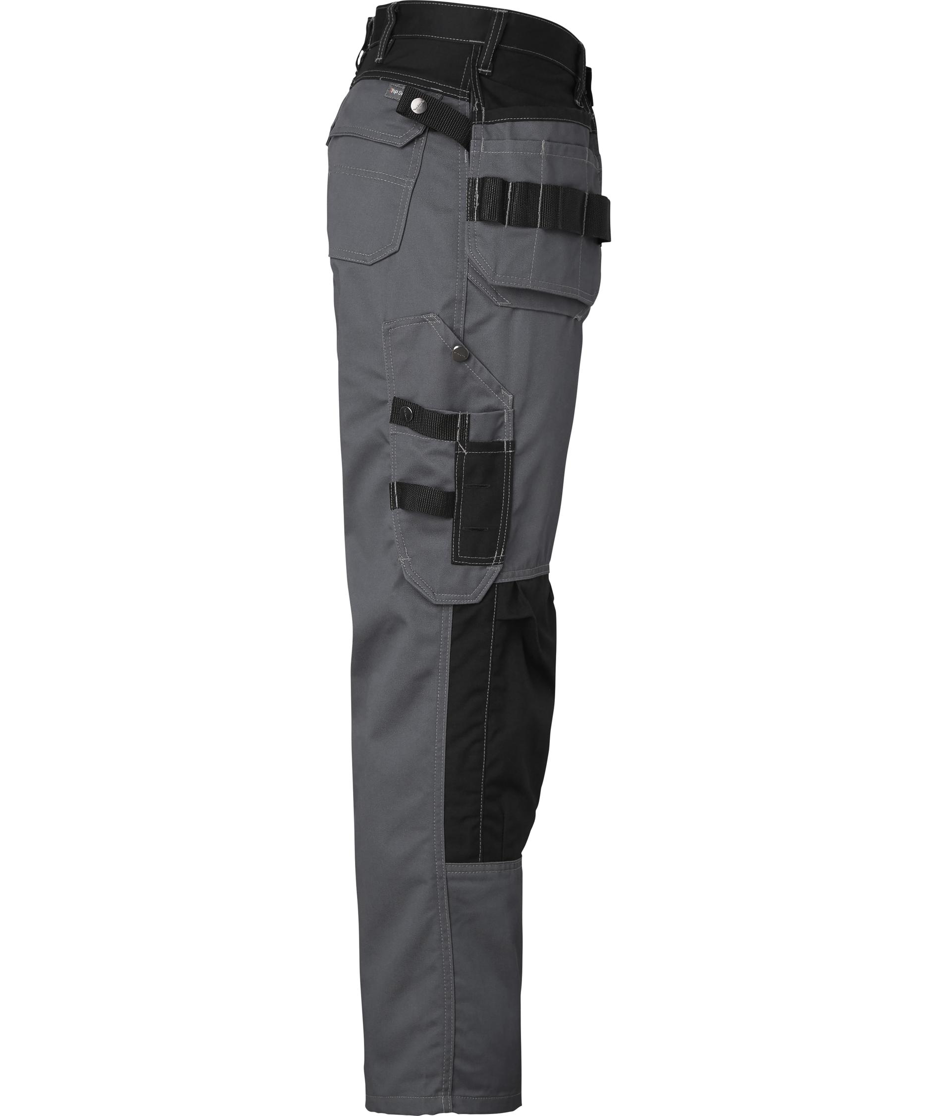 Top Swede hantverksbyxa 193, Gr&aring;/Svart, large image number 2