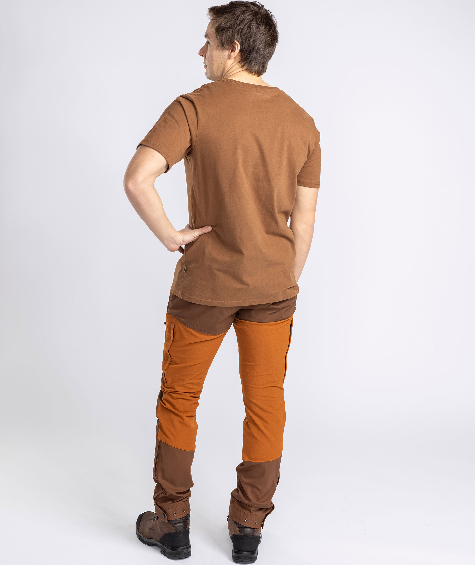 Pinewood Finnveden Hybrid bukser, Fudge/Nougat, large image number 4