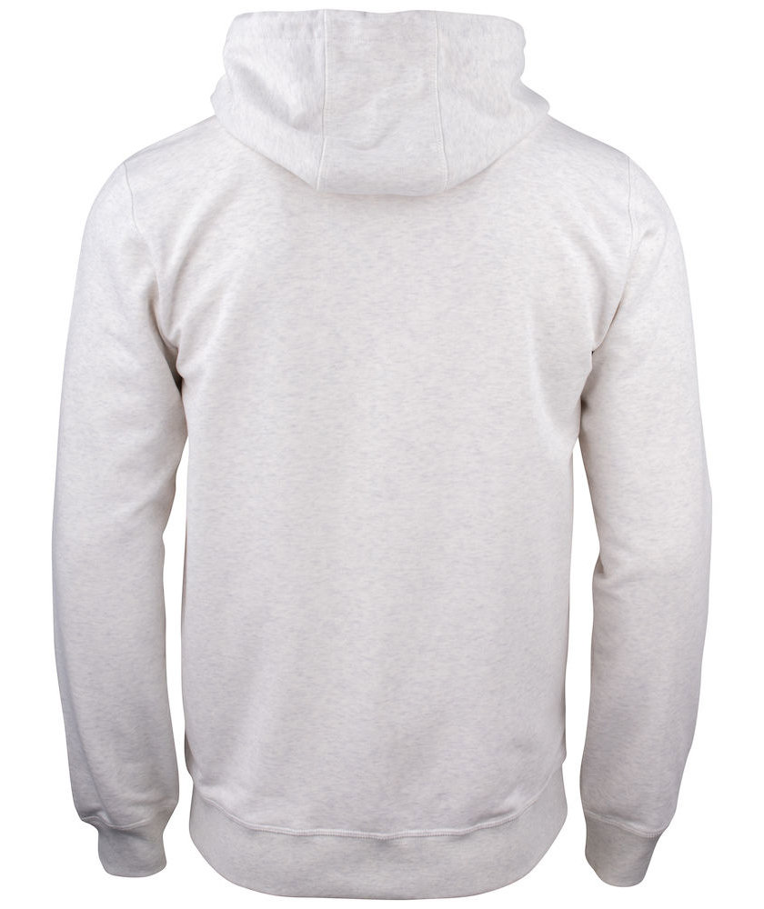 Clique Premium OC hoodie with full zipper, Light grey mottled, large image number 2