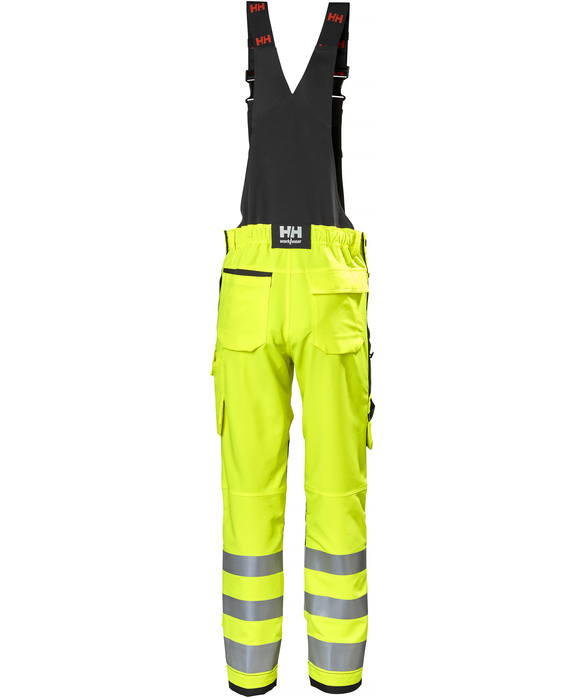 Helly Hansen Alna 4X h&auml;ngselbyxa full stretch, Varsel Gul/Ebony, large image number 2