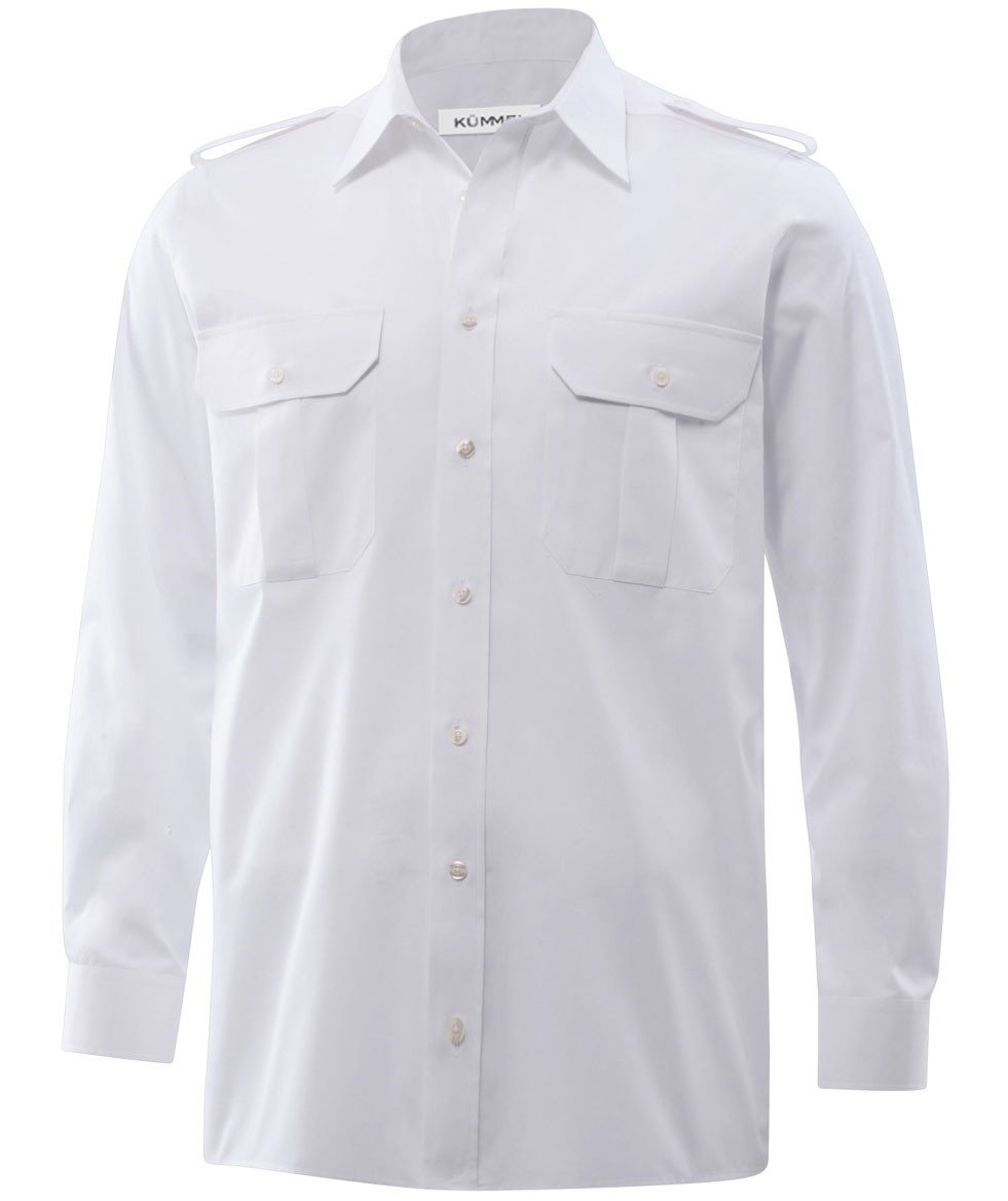 K&uuml;mmel Howard Slim fit pilotskjorte, Hvit