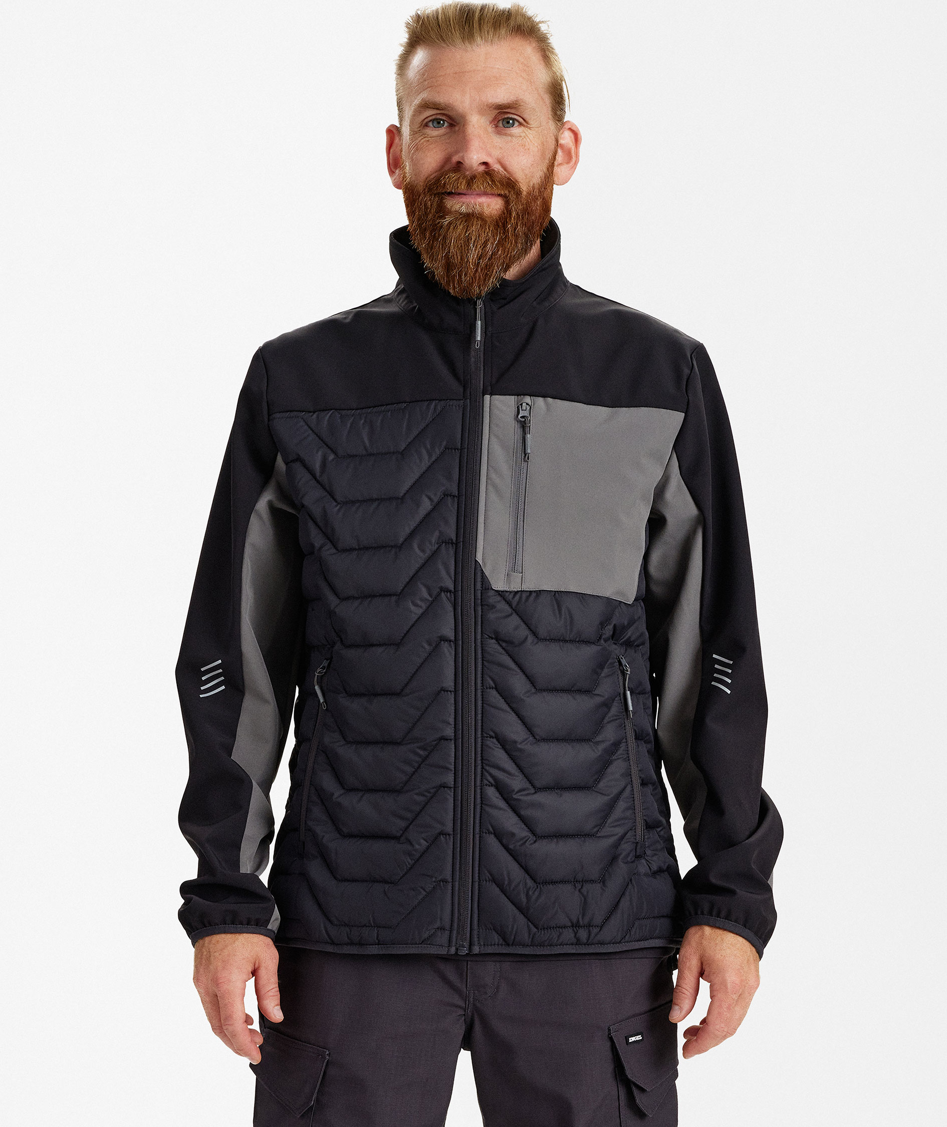 Engel Entire hybridjacka, Anthracite Grey/Black