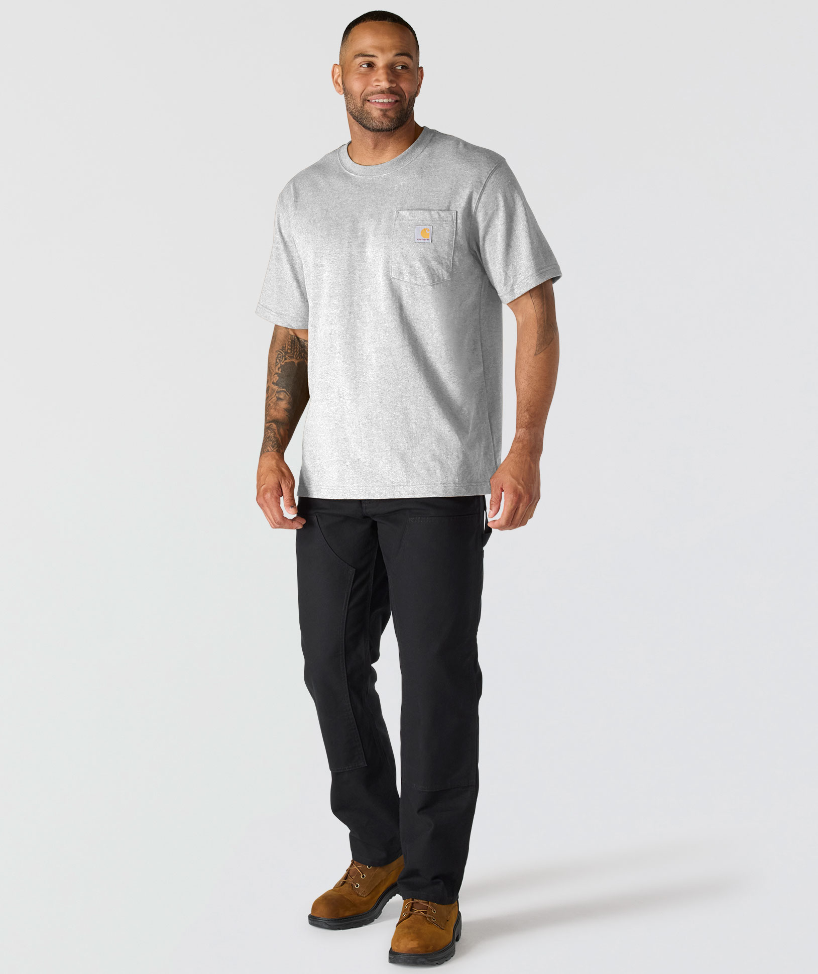 Carhartt Dearborn T-shirt, Heather Gray, large image number 4