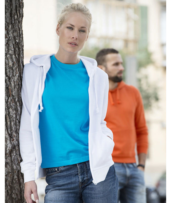 Clique Basic Hoody Zip dame hettegenser, Hvit, large image number 4