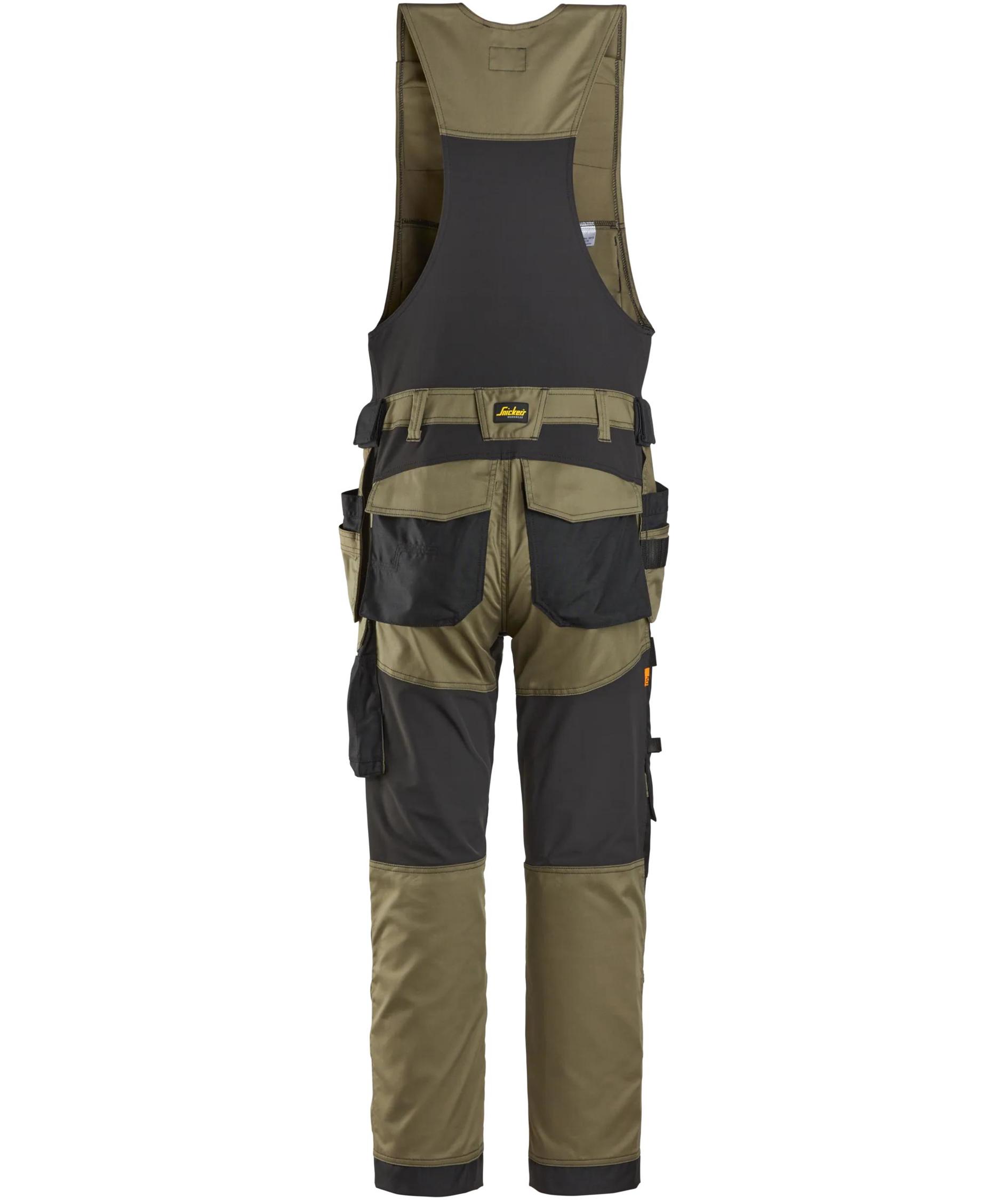 Snickers AllroundWork hantverksv&auml;stbyxa 6012, Khaki Green/Black