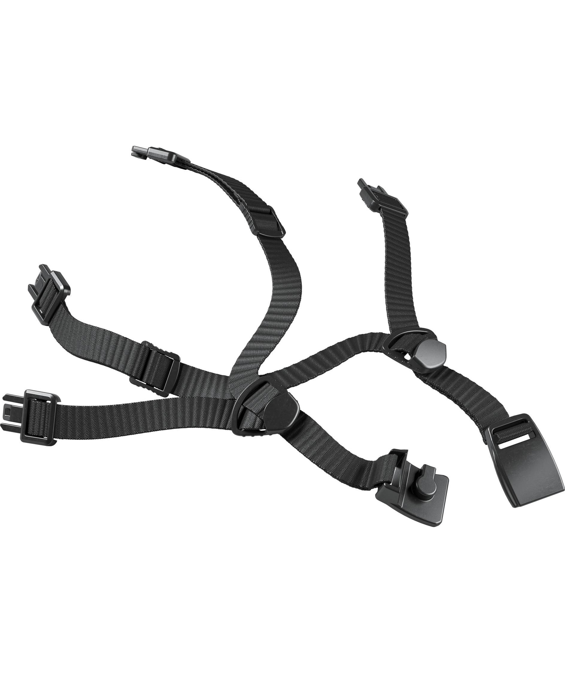 Hellberg Sector 4-Punkt-Kinnriemen, Schwarz