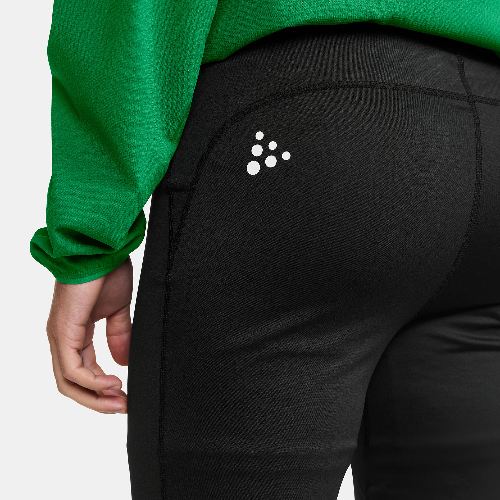 Craft Rush Zip tights, Black, large image number 3