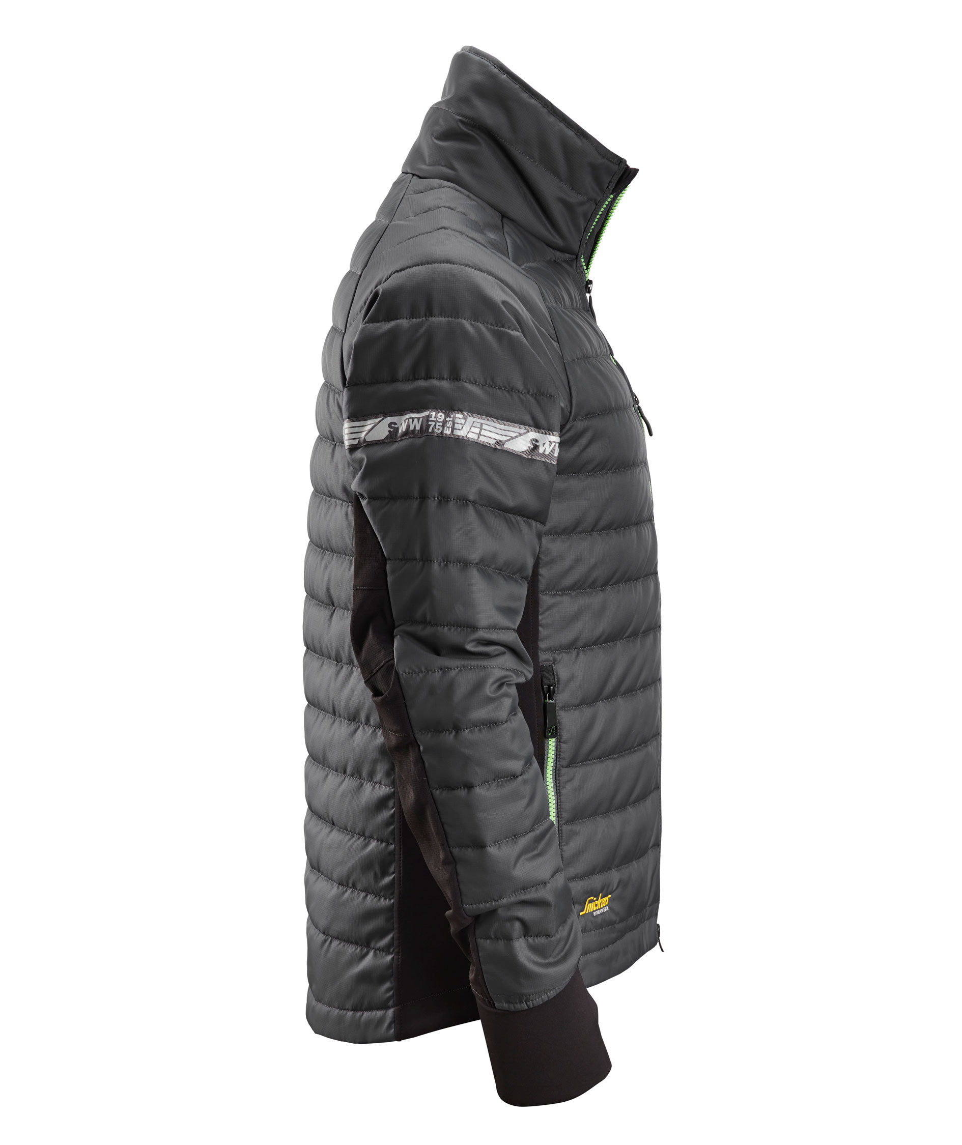 Snickers AllroundWork 37.5&reg; insulator jacka 8101, St&aring;lgr&aring;/Svart, large image number 2