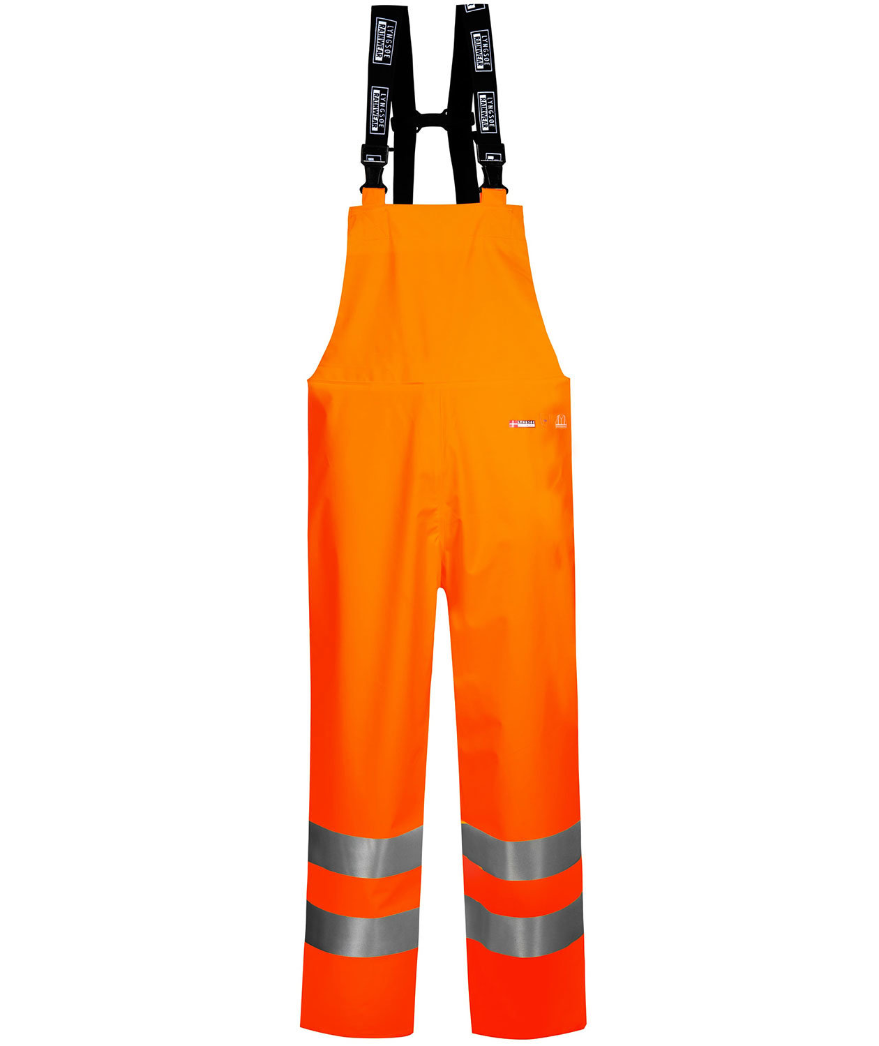 Lyngs&oslash;e PU regnh&auml;ngselbyxa, Varsel Orange