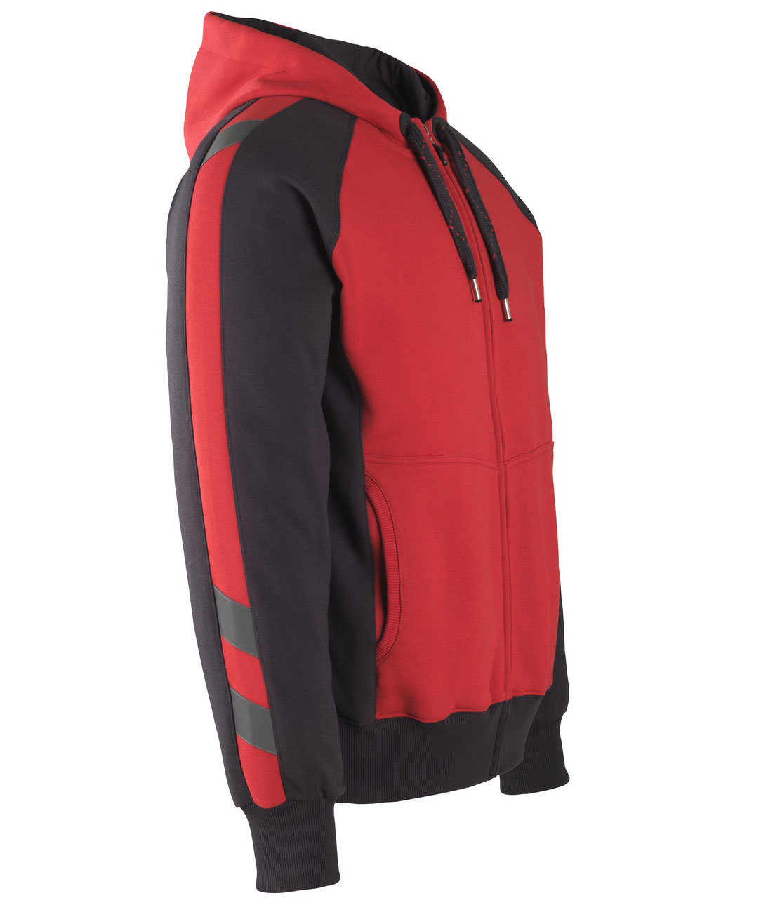 Mascot Wiesbaden hettegenser, R&oslash;d/Svart, large image number 3