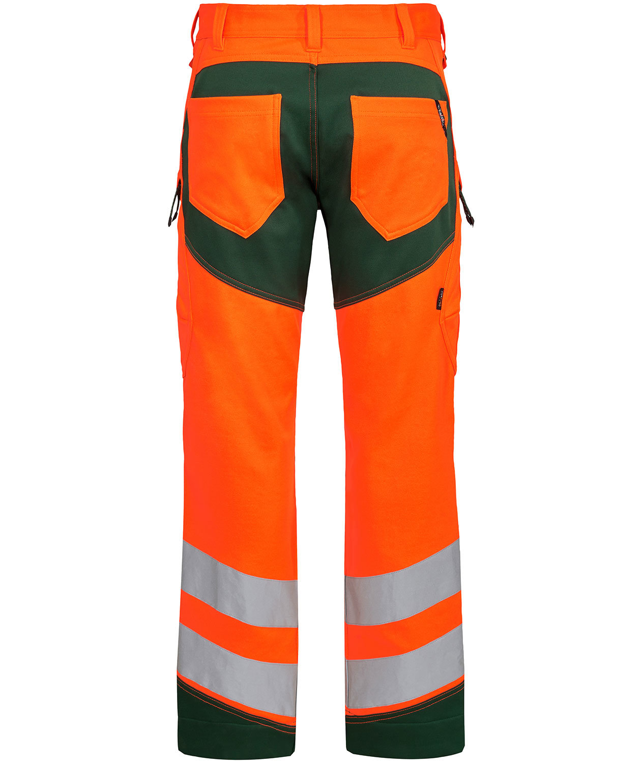 Engel Safety arbejdsbukser, Hi-vis Orange/Gr&oslash;n, large image number 1