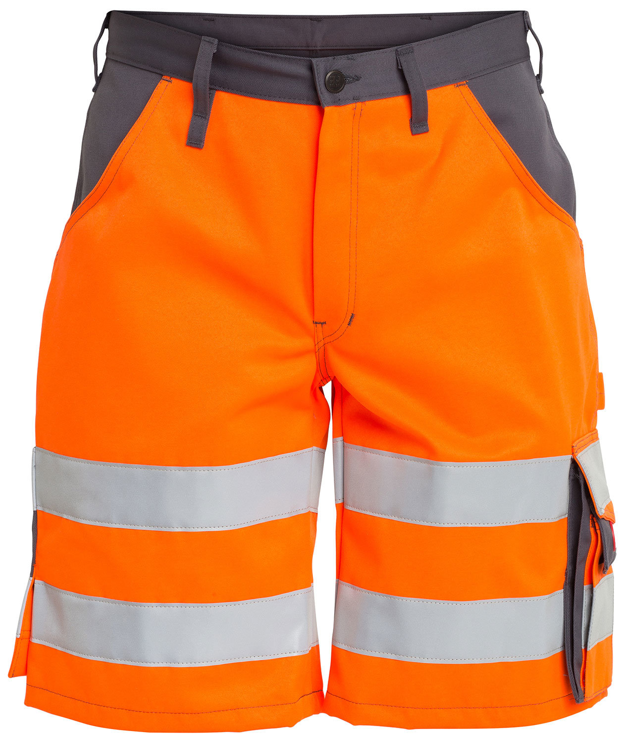 Engel arbejdsshorts, Hi-vis orange/Gr&aring;