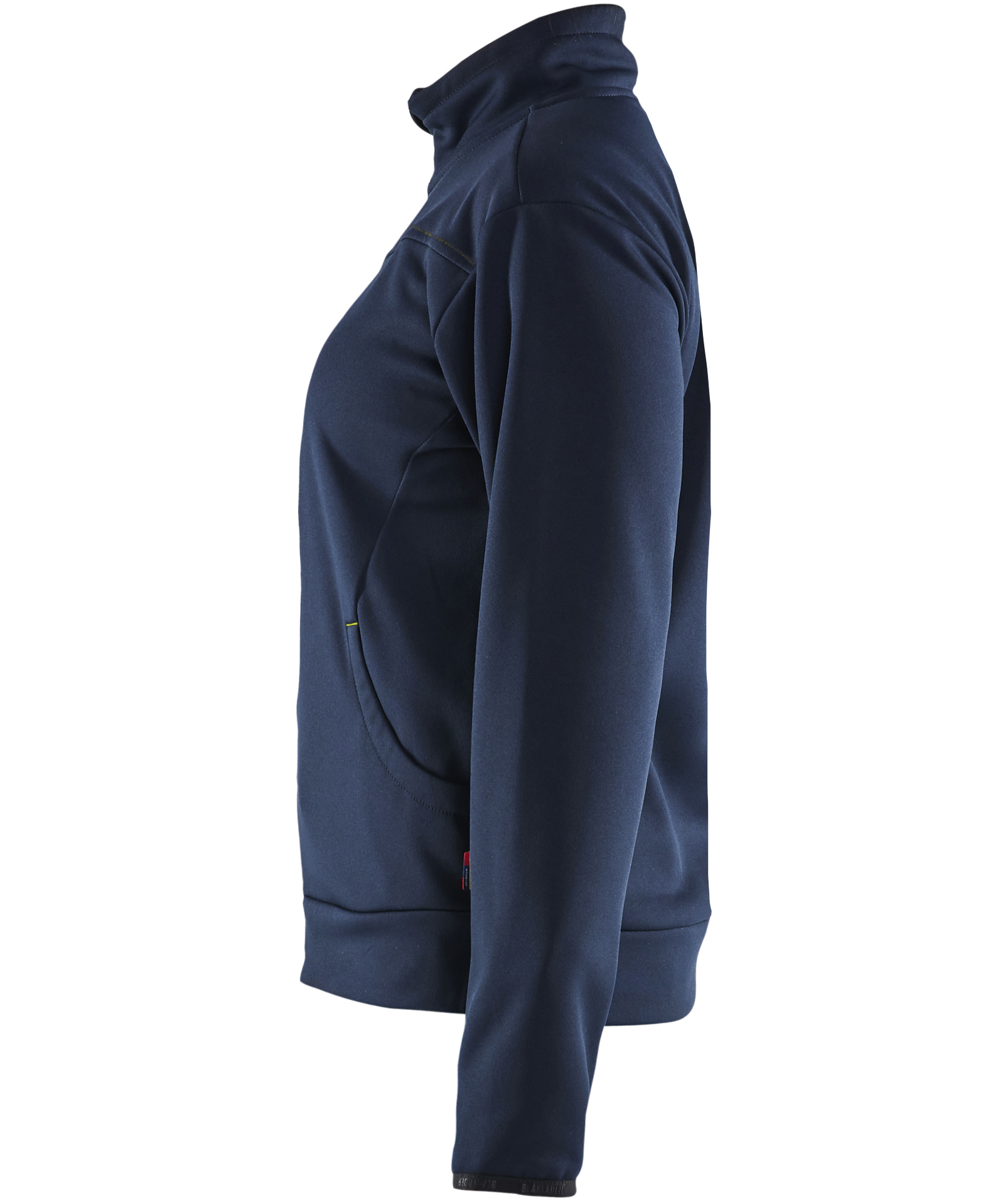 Bl&aring;kl&auml;der Unite women's cardigan, Dark Marine/Hi-Vis Yellow, large image number 4