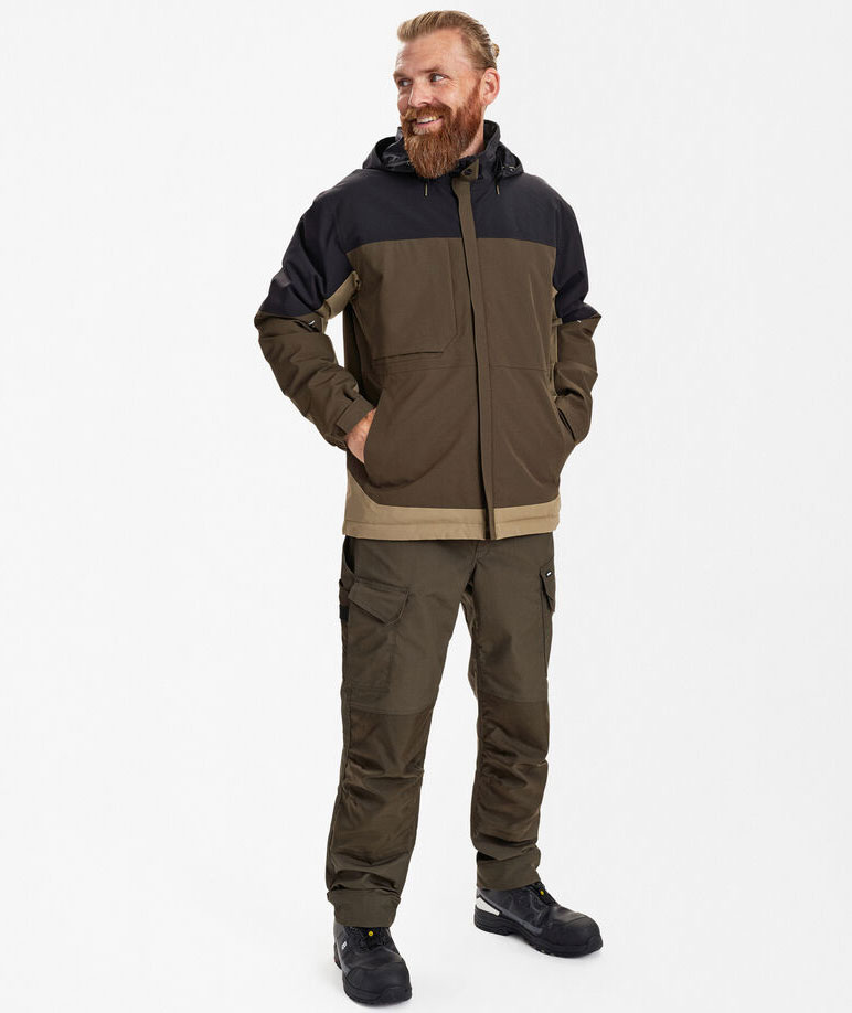 Engel Entire vinterjakke, Forest Green/Black, large image number 4